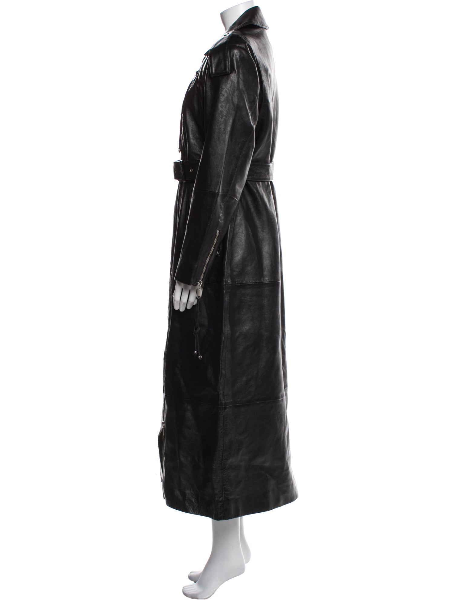 Retrofête Leather Trench Coat