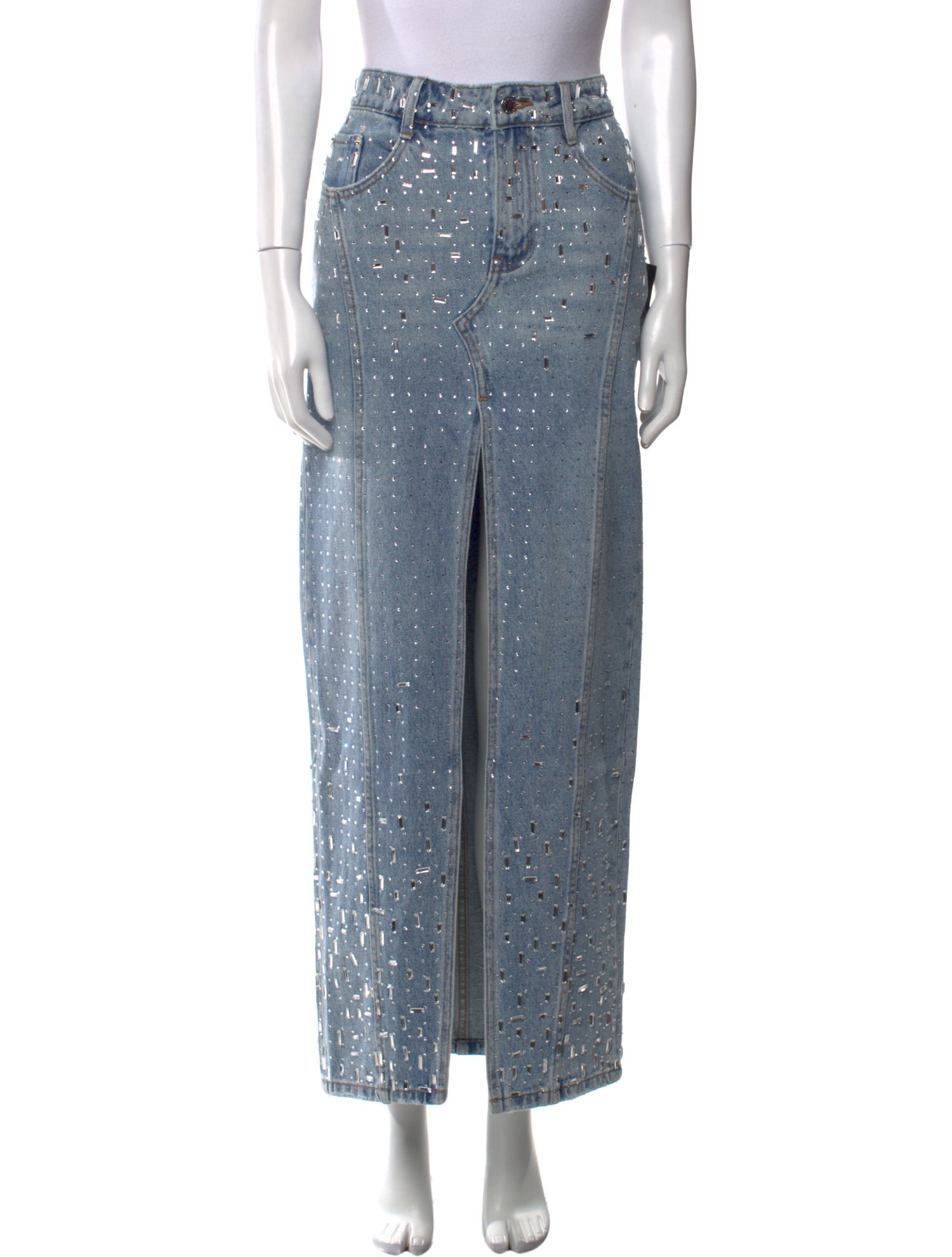 Retrofête Crystal Embellishments Long Skirt w/ Tags