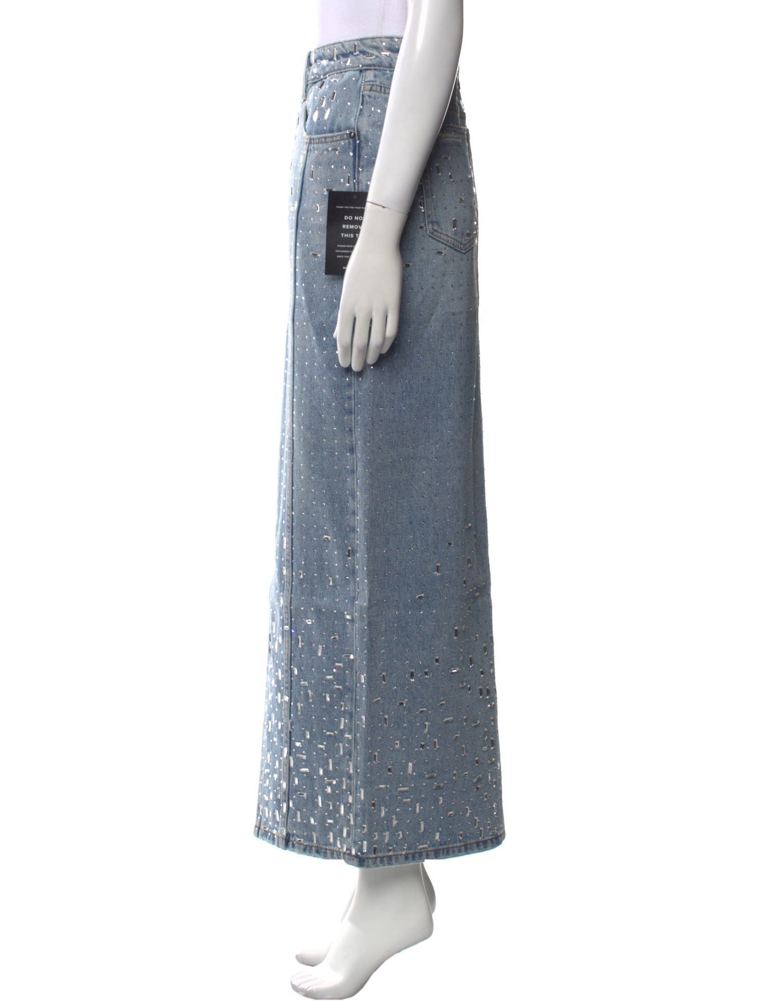 Retrofête Crystal Embellishments Long Skirt w/ Tags