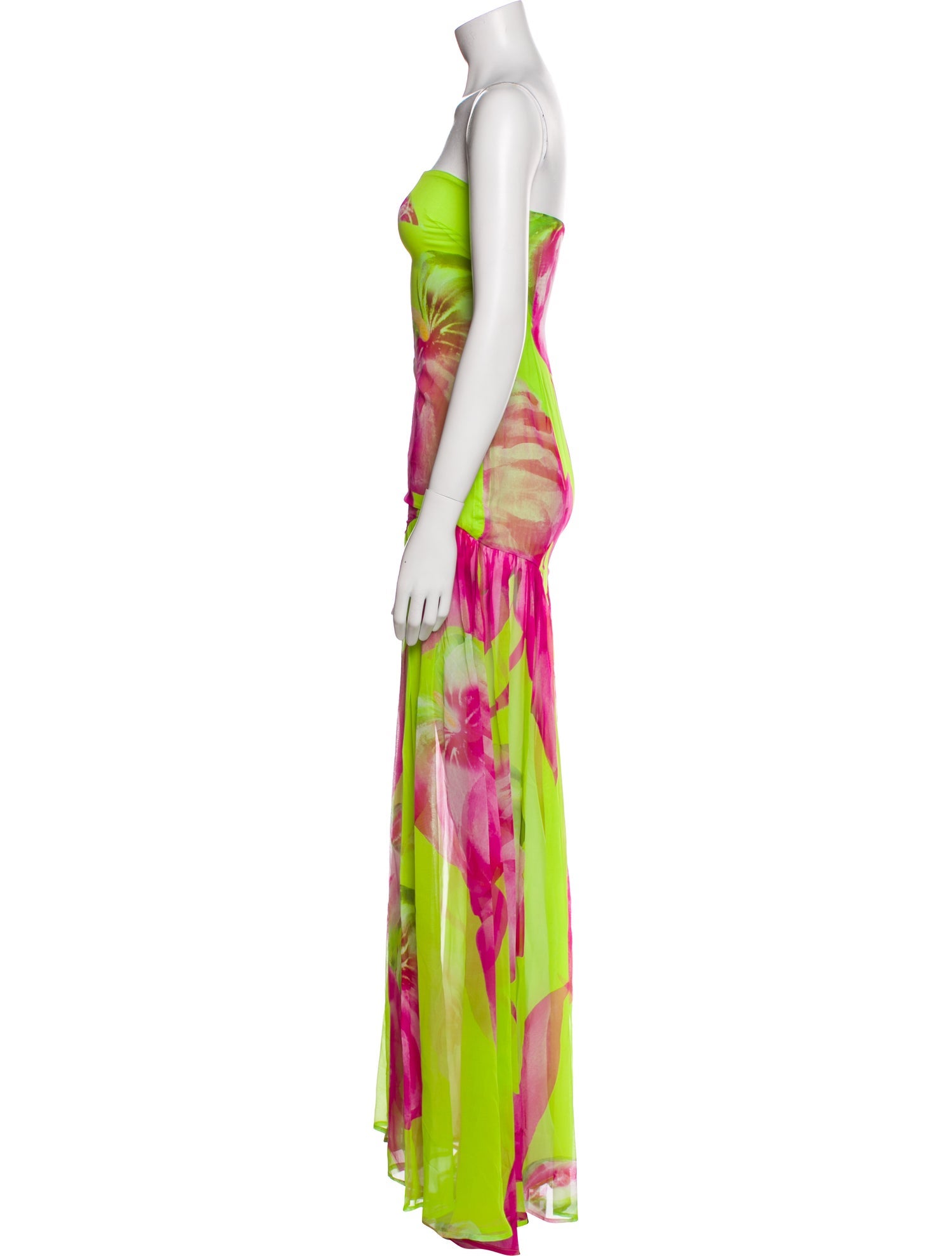 Retrofête Silk Long Dress w/ Tags