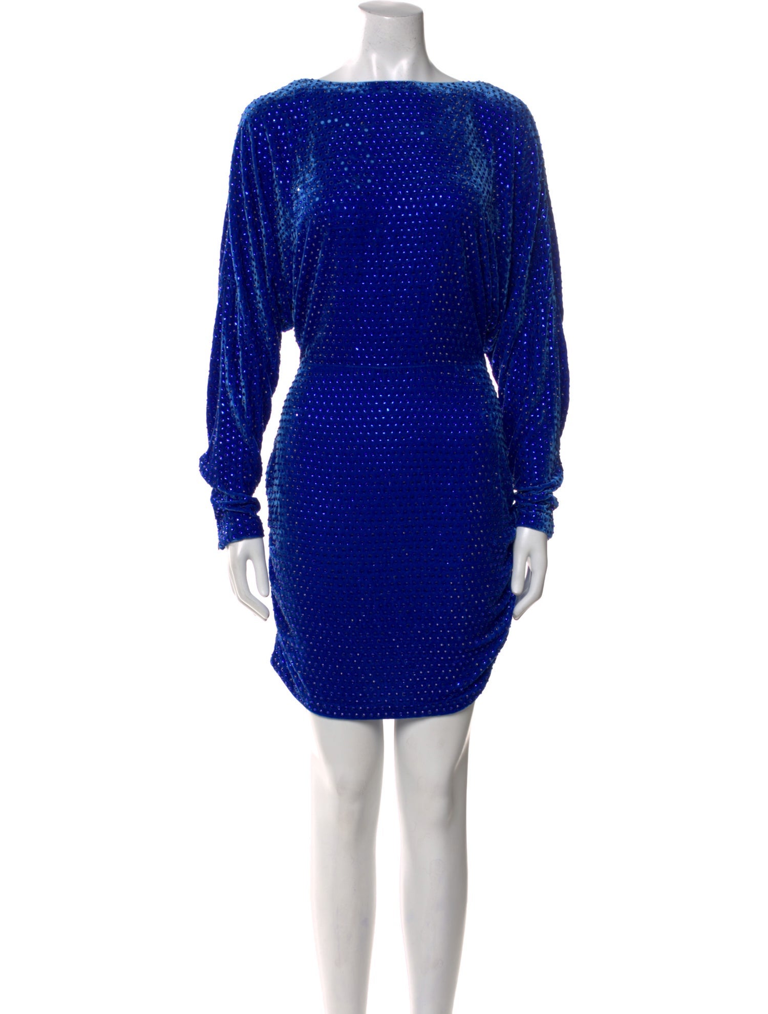 Retrofête Bateau Neckline Mini Dress