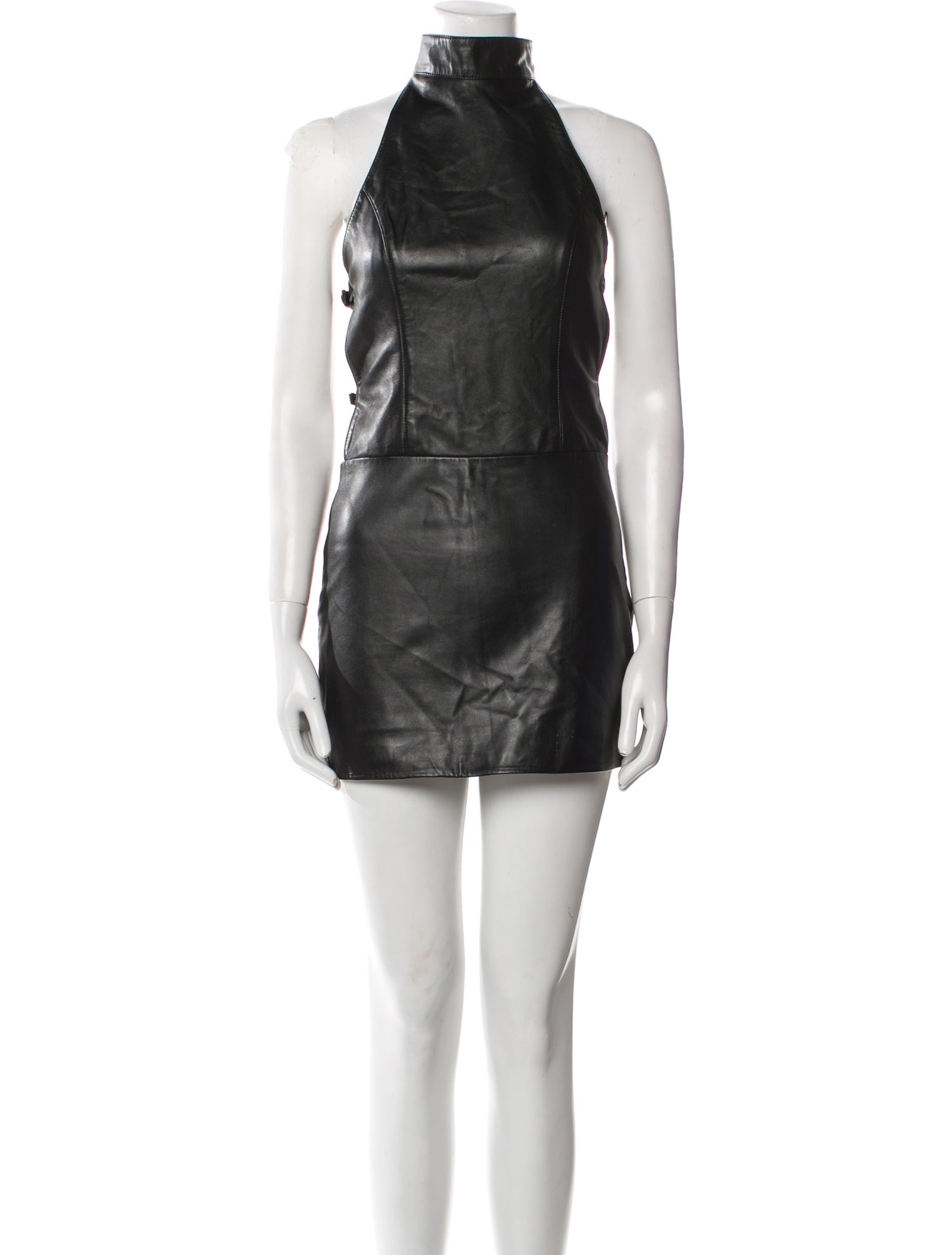 Retrofête Leather Mini Dress