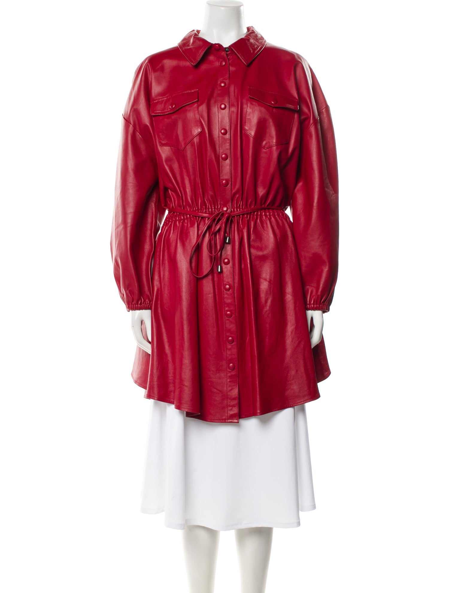 Retrofête Leather Trench Coat