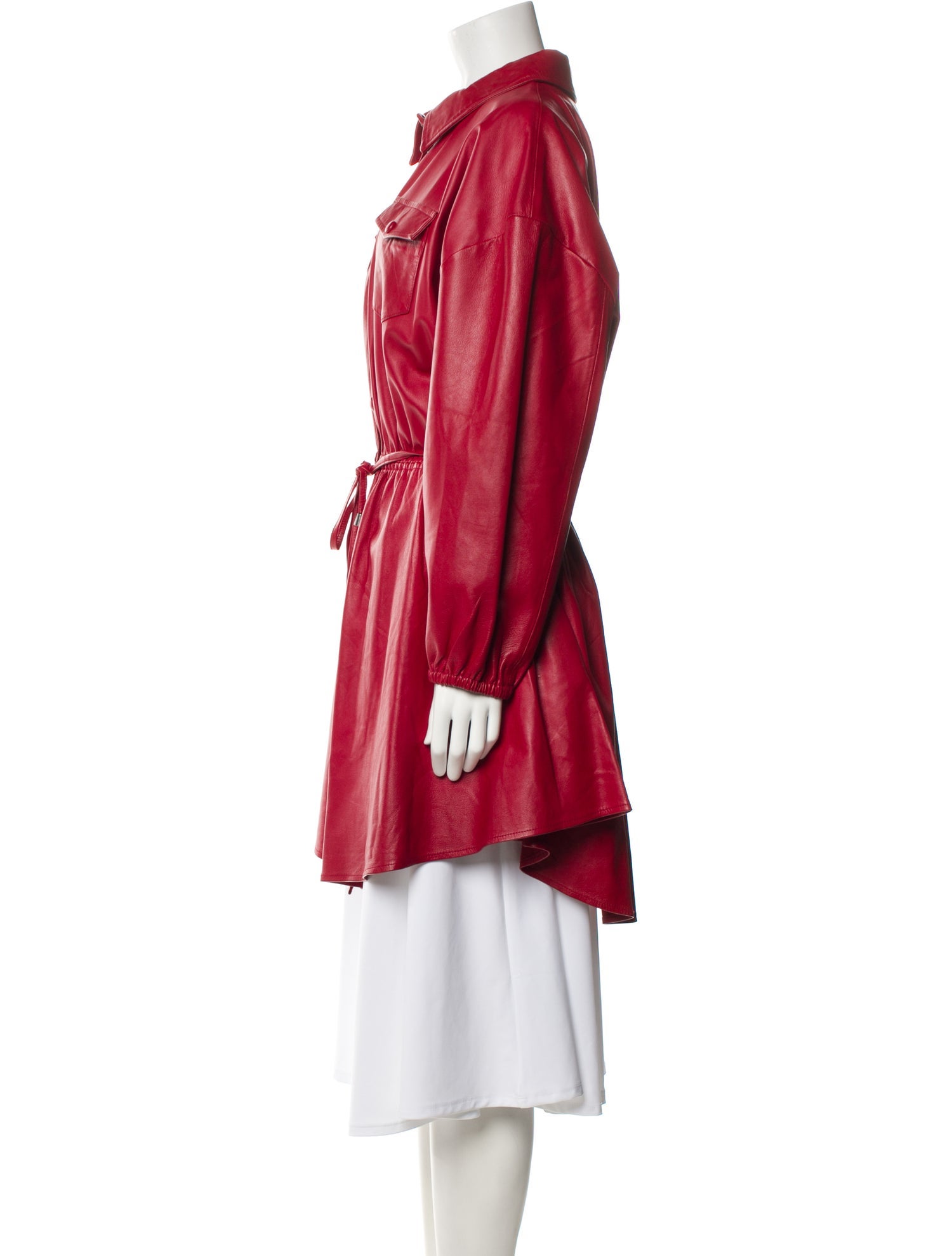 Retrofête Leather Trench Coat