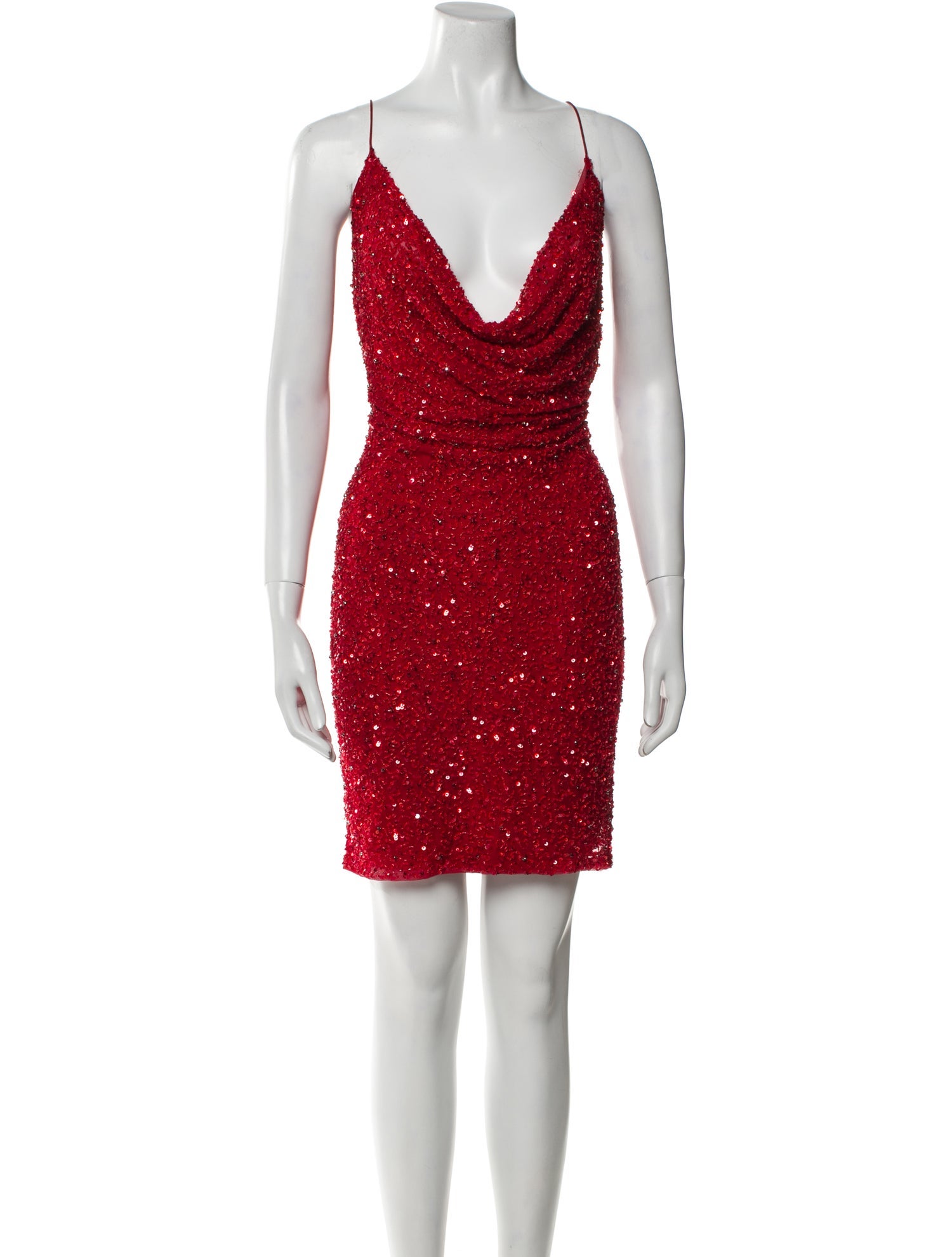 Retrofête Cowl Neck Mini Dress