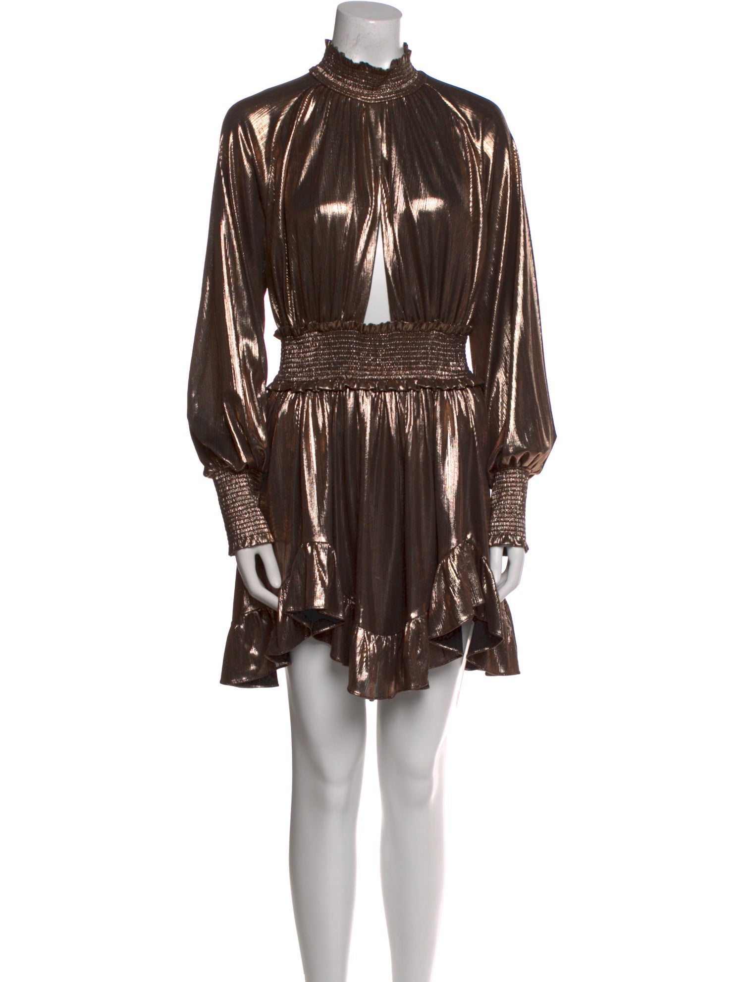 Retrofête Mock Neck Mini Dress