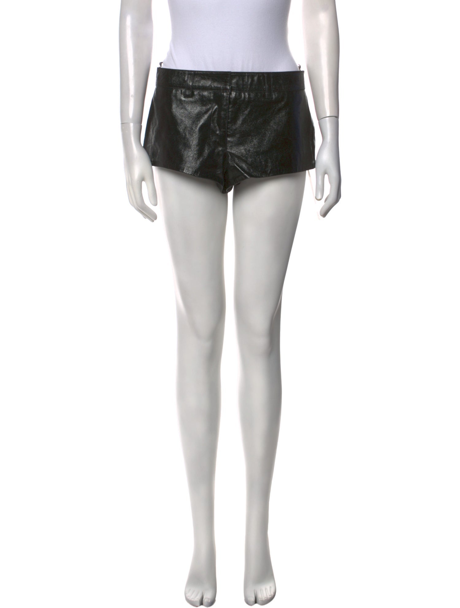 Retrofête Leather Mini Shorts