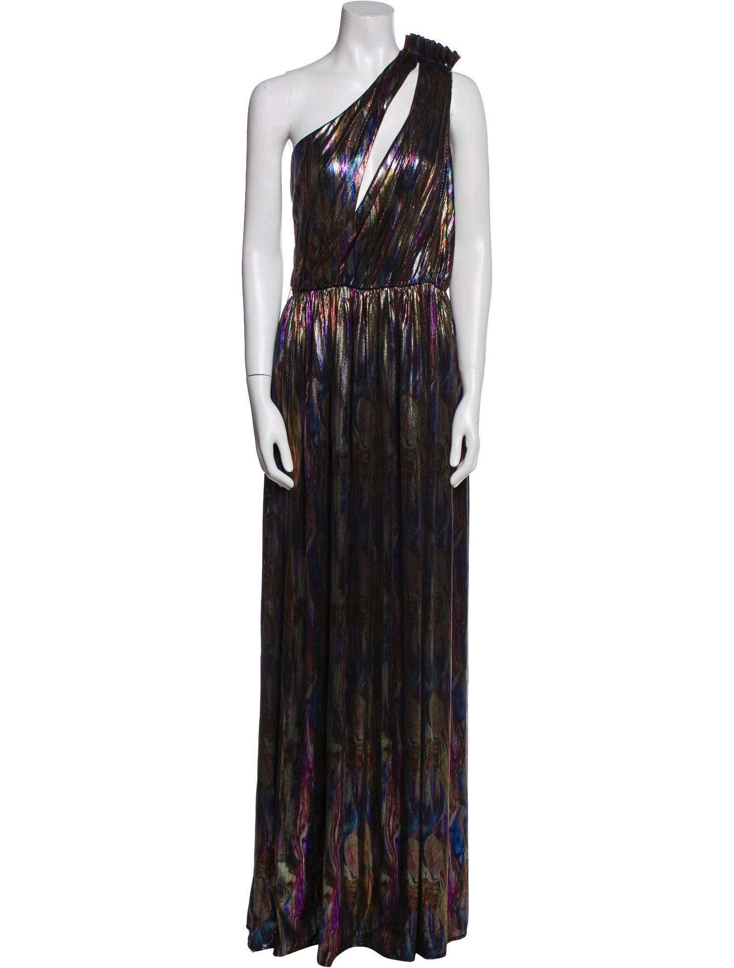 Retrofête Striped Long Dress