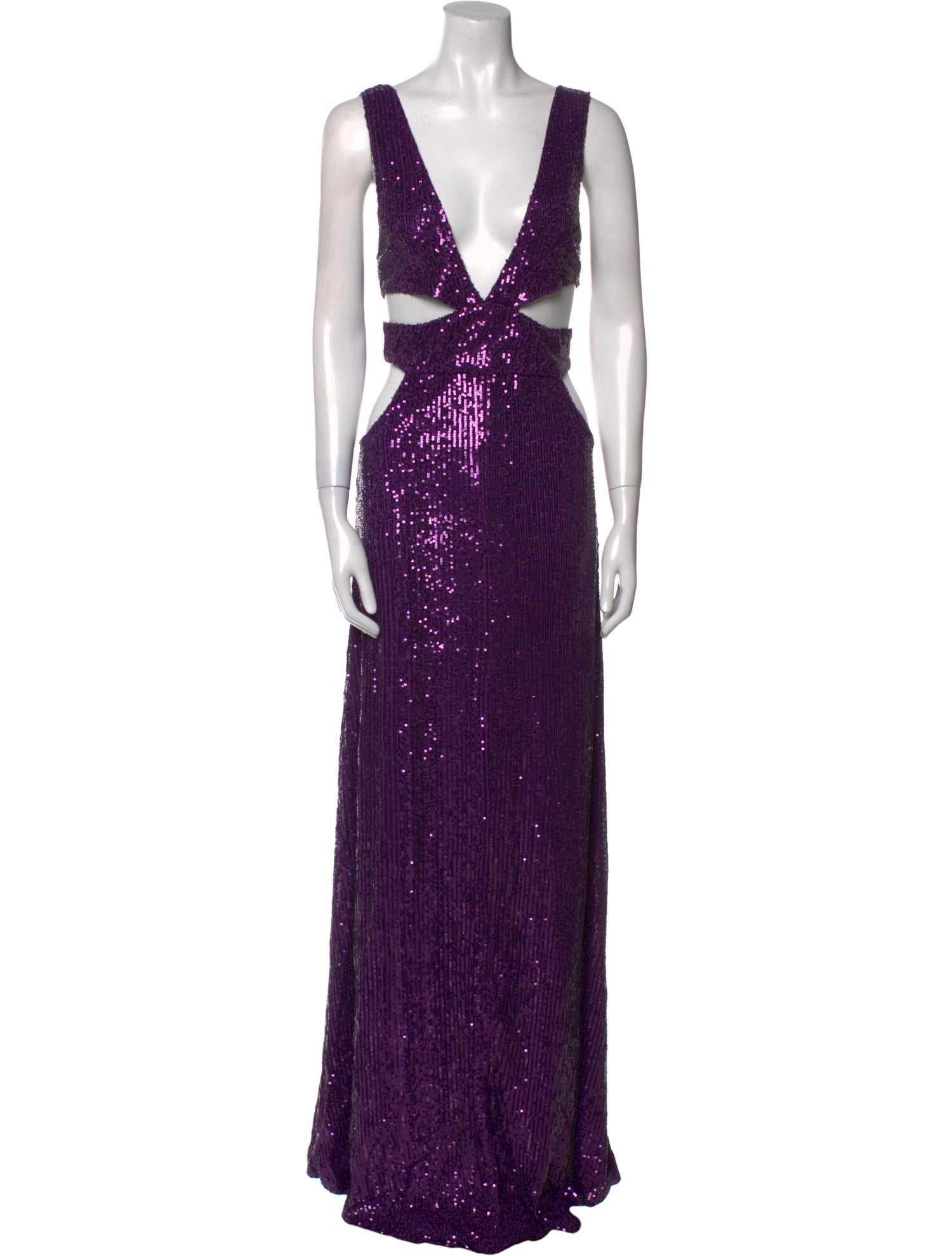 Retrofête Plunge Neckline Long Dress w/ Tags