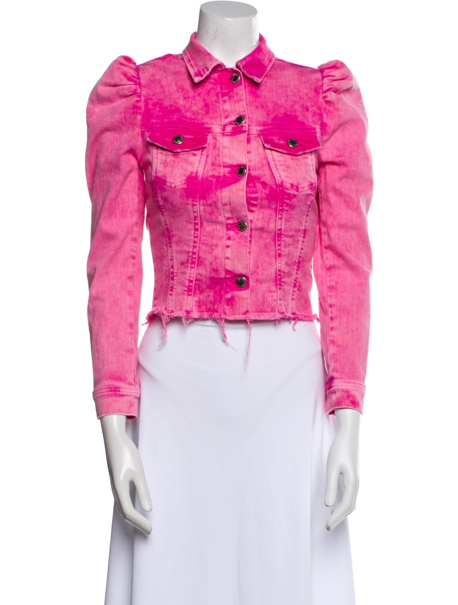 Retrofête Floral Print Denim Jacket w/ Tags