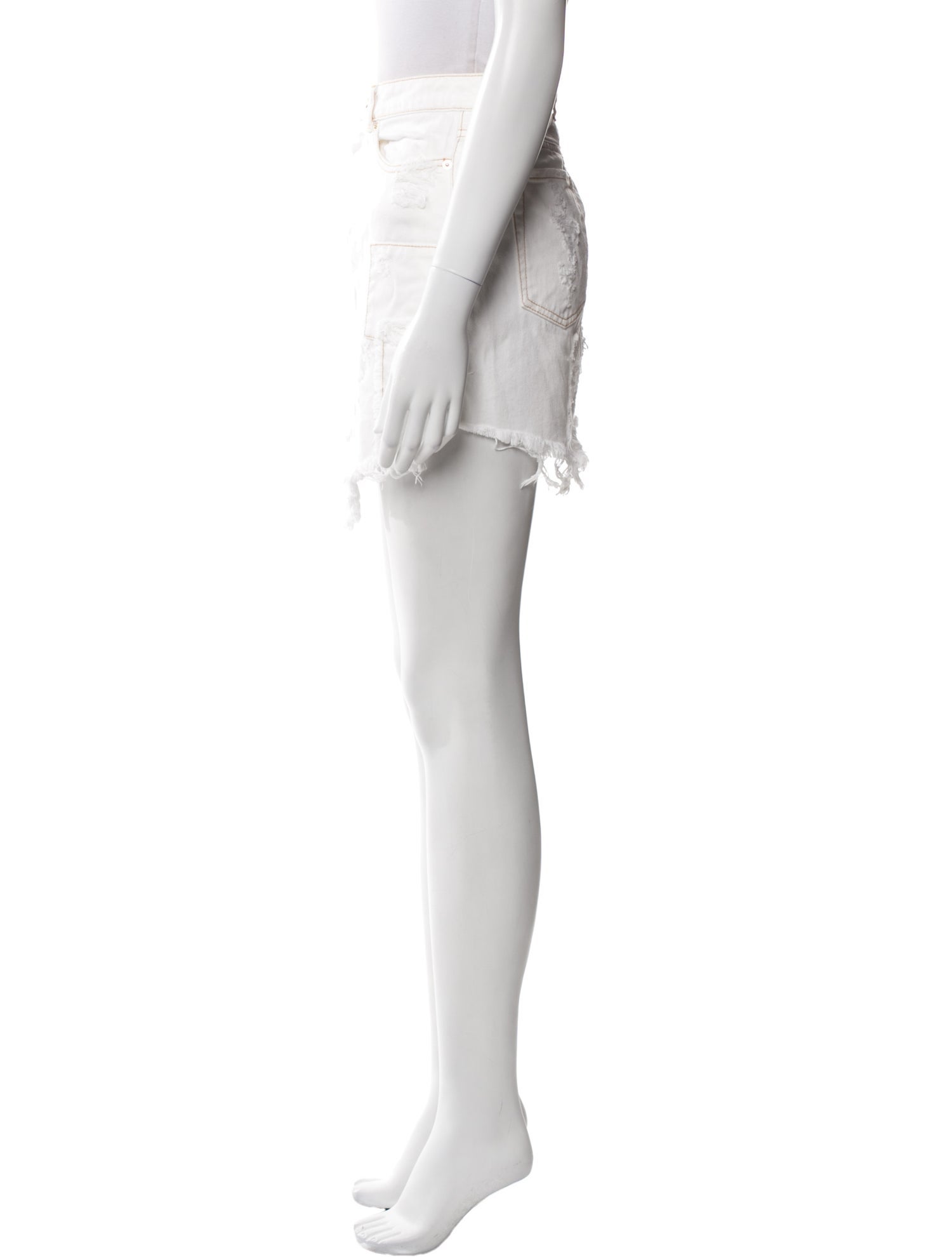 Retrofête Raw-Edge Trim Knee-Length Skirt