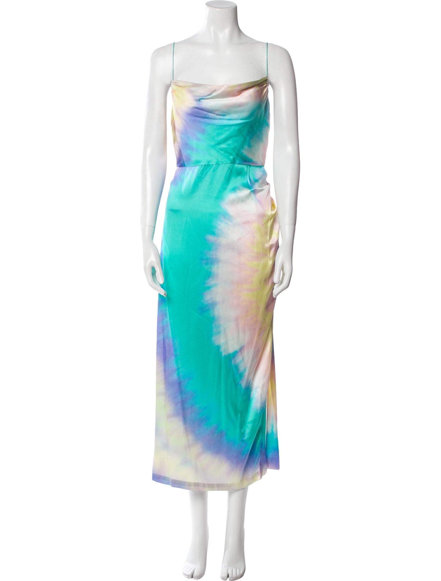 Retrofête Silk Midi Length Dress