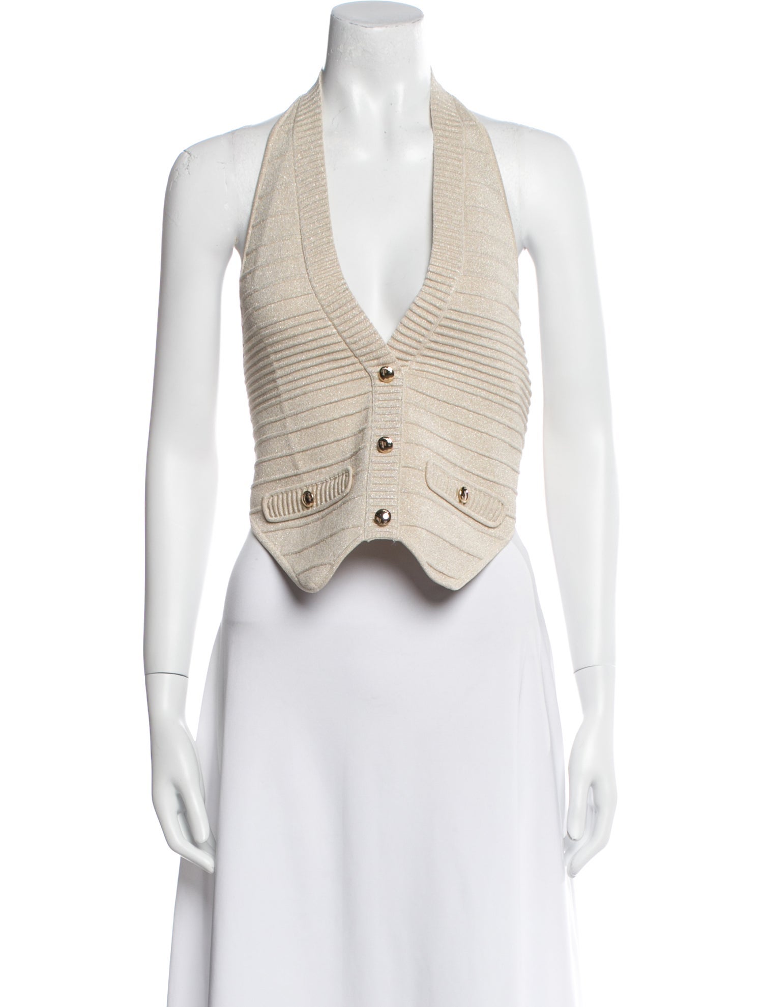 Retrofête Halterneck Sleeveless Crop Top w/ Tags