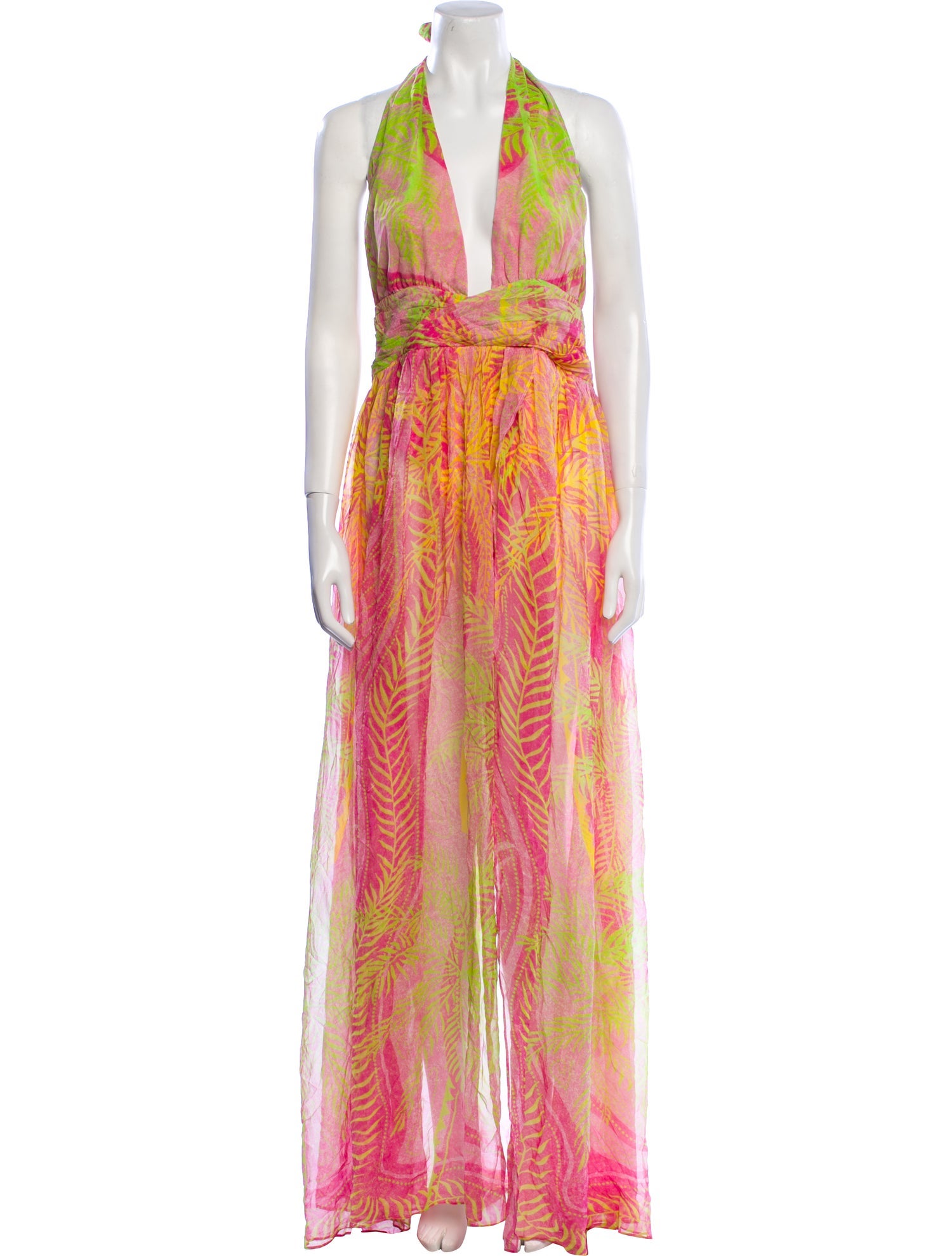 Retrofête Silk Long Dress w/ Tags