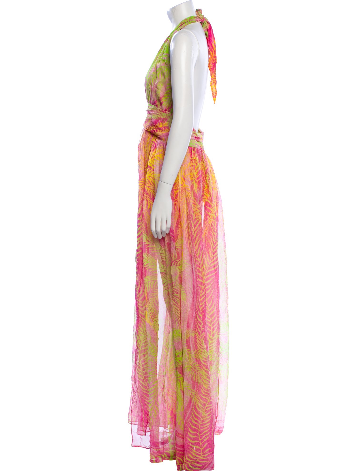 Retrofête Silk Long Dress w/ Tags