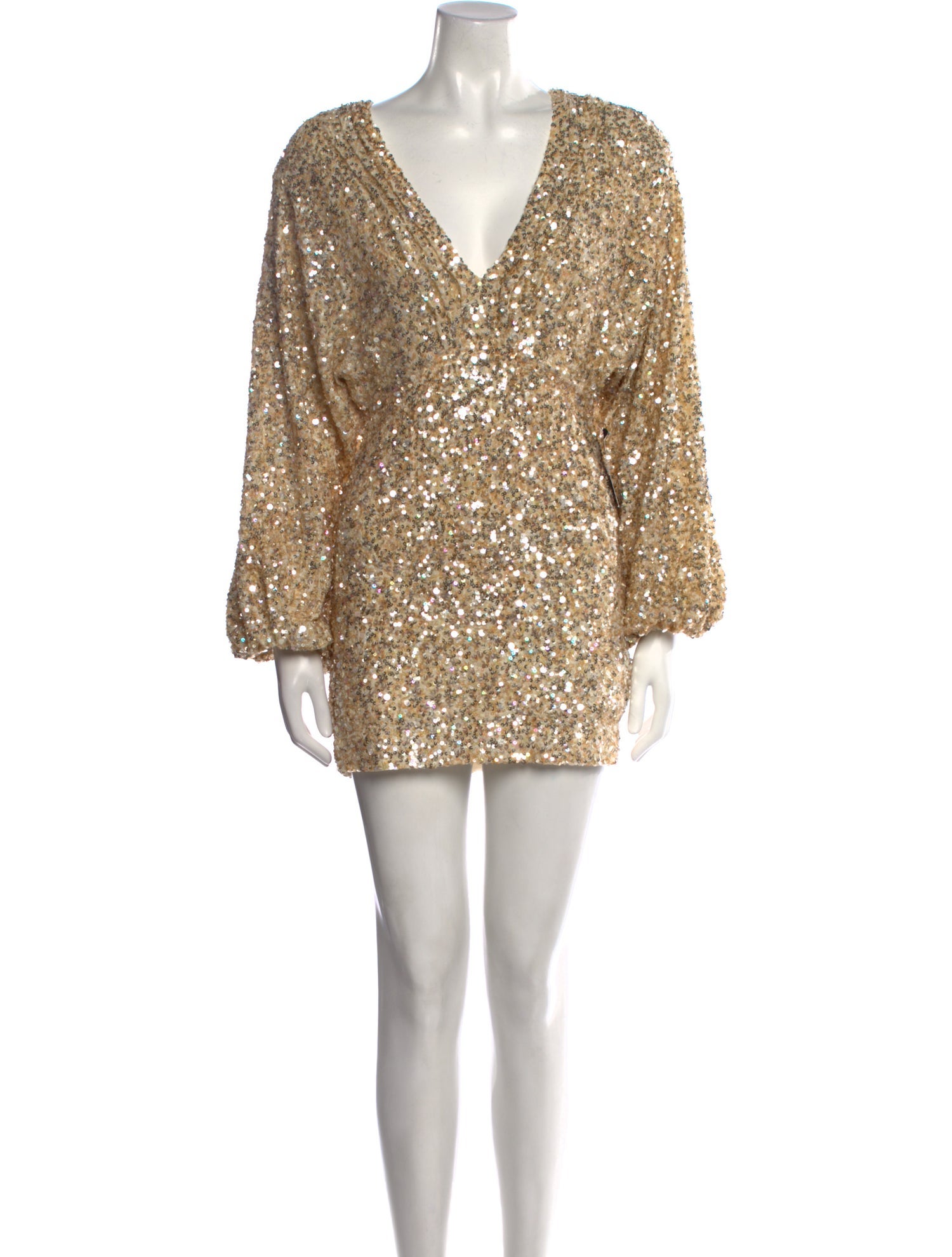 Retrofête V-Neck Mini Dress