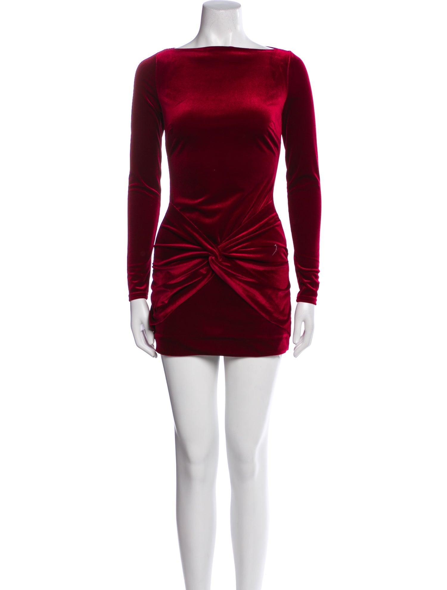 Retrofête Bateau Neckline Mini Dress