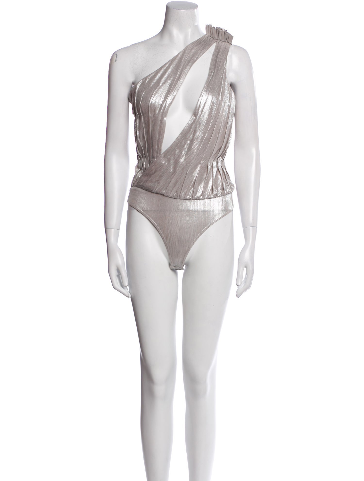 Retrofête One-Shoulder Sleeveless Bodysuit