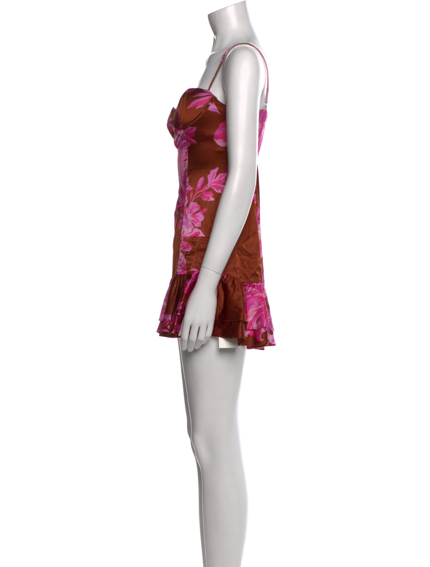 Retrofête Floral Print Mini Dress