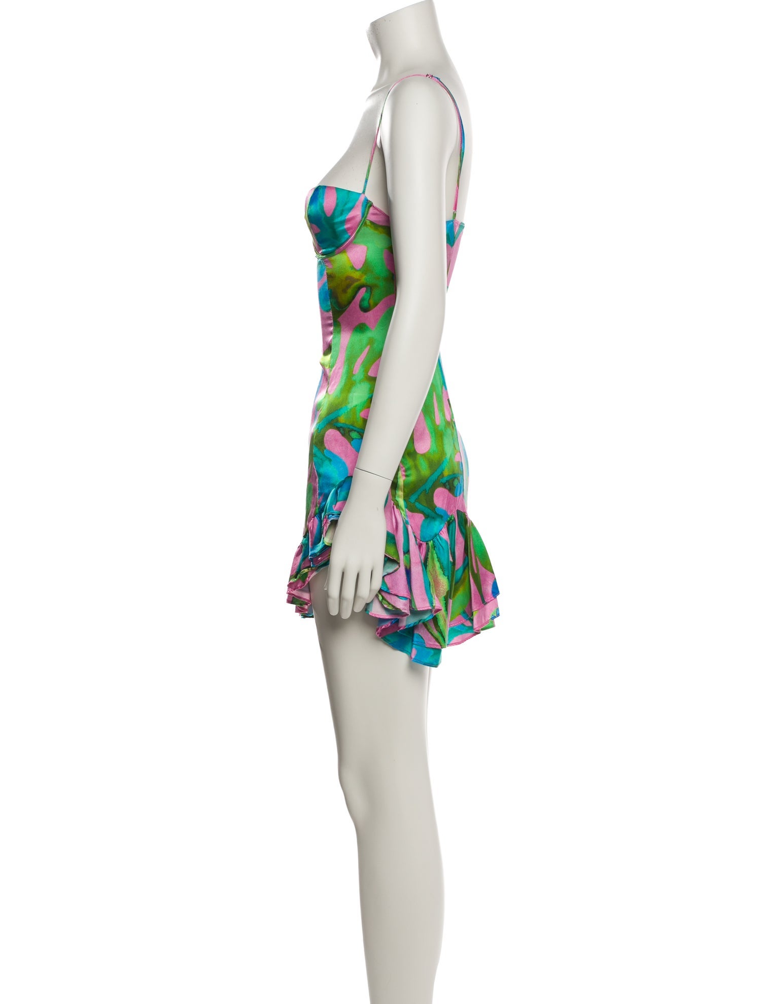 Retrofête Silk Mini Dress