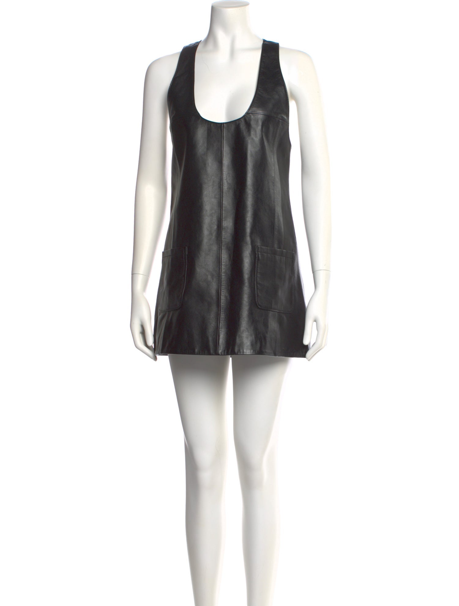 Retrofête Leather Mini Dress