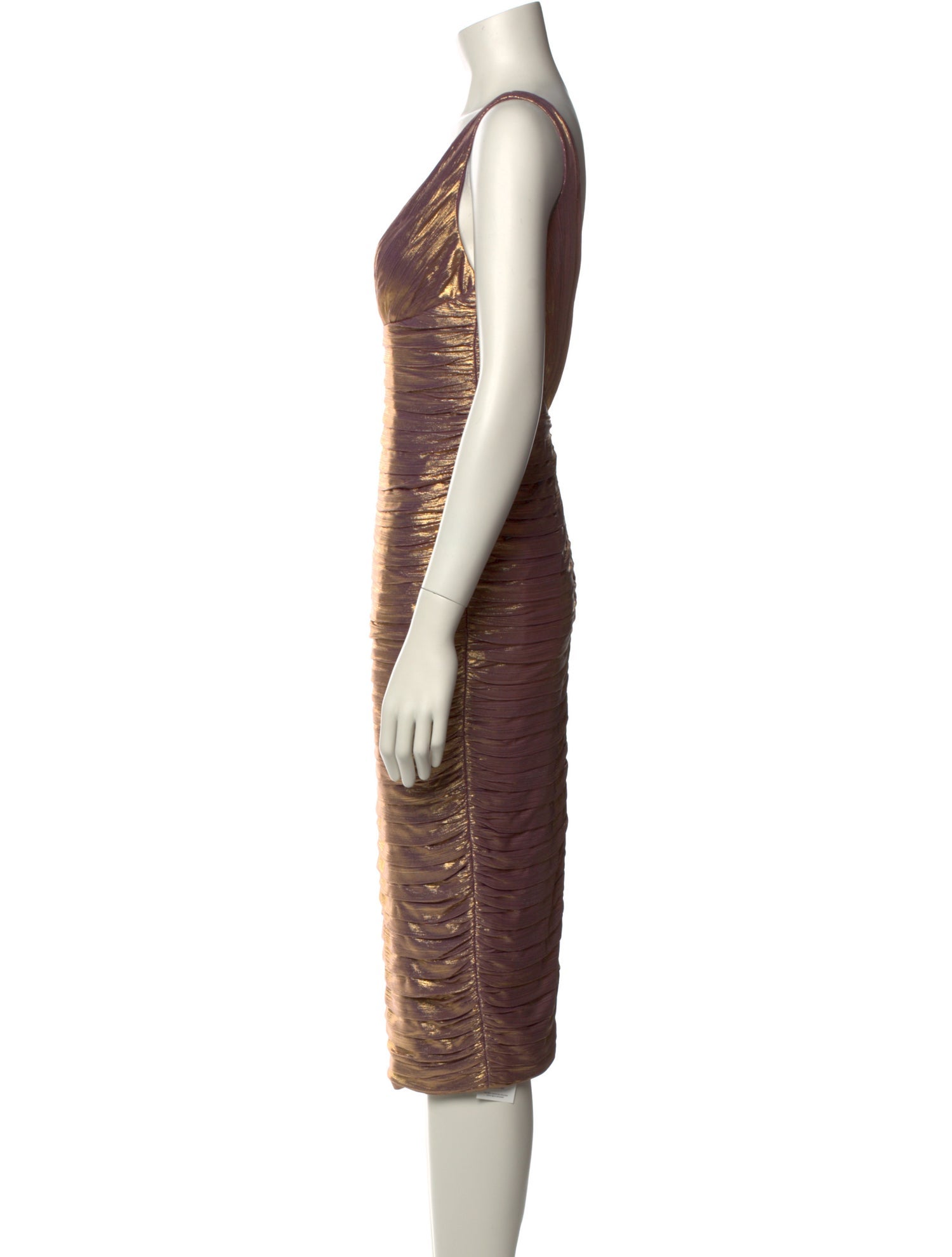 Retrofête V-Neck Midi Length Dress