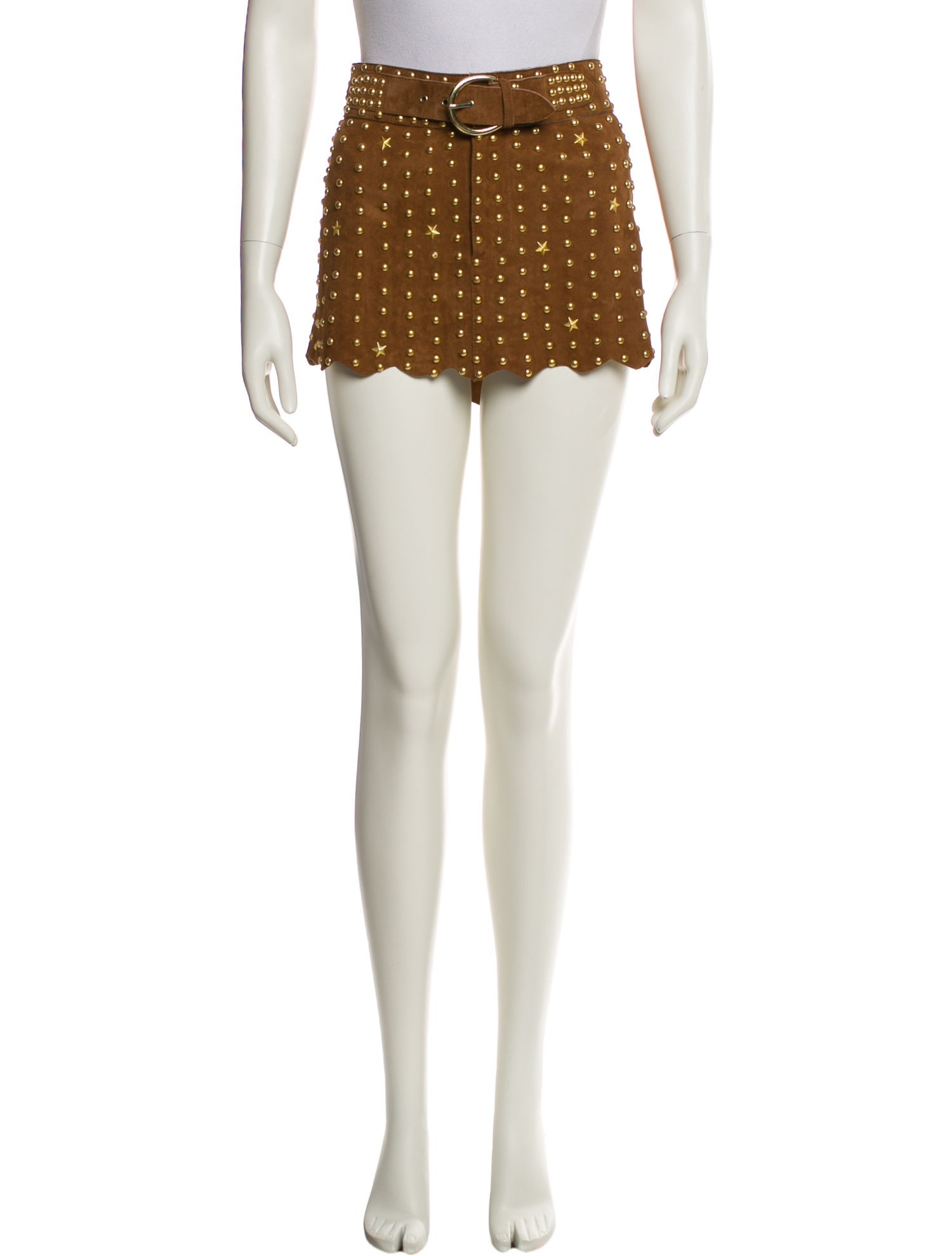 Retrofête Leather Mini Skirt