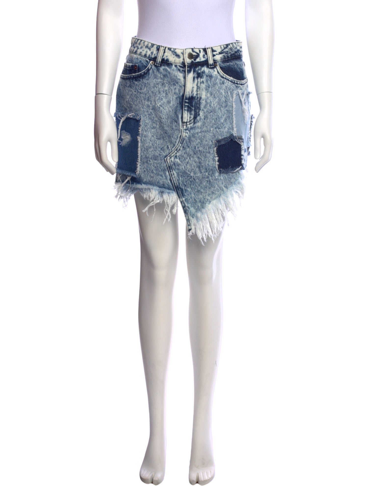 Retrofête Distressed Accents Mini Skirt w/ Tags