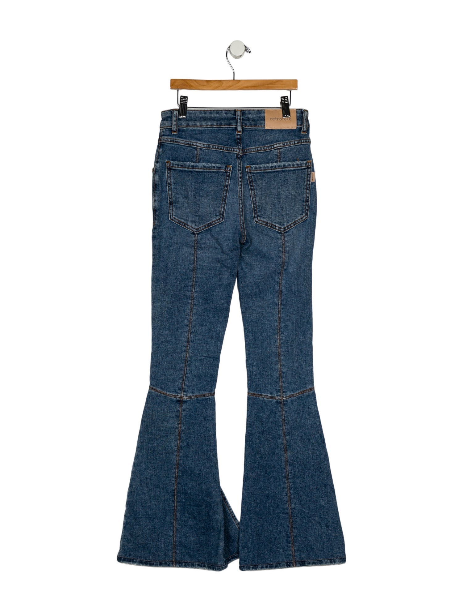 Retrofête Mid-Rise Wide Leg Jeans