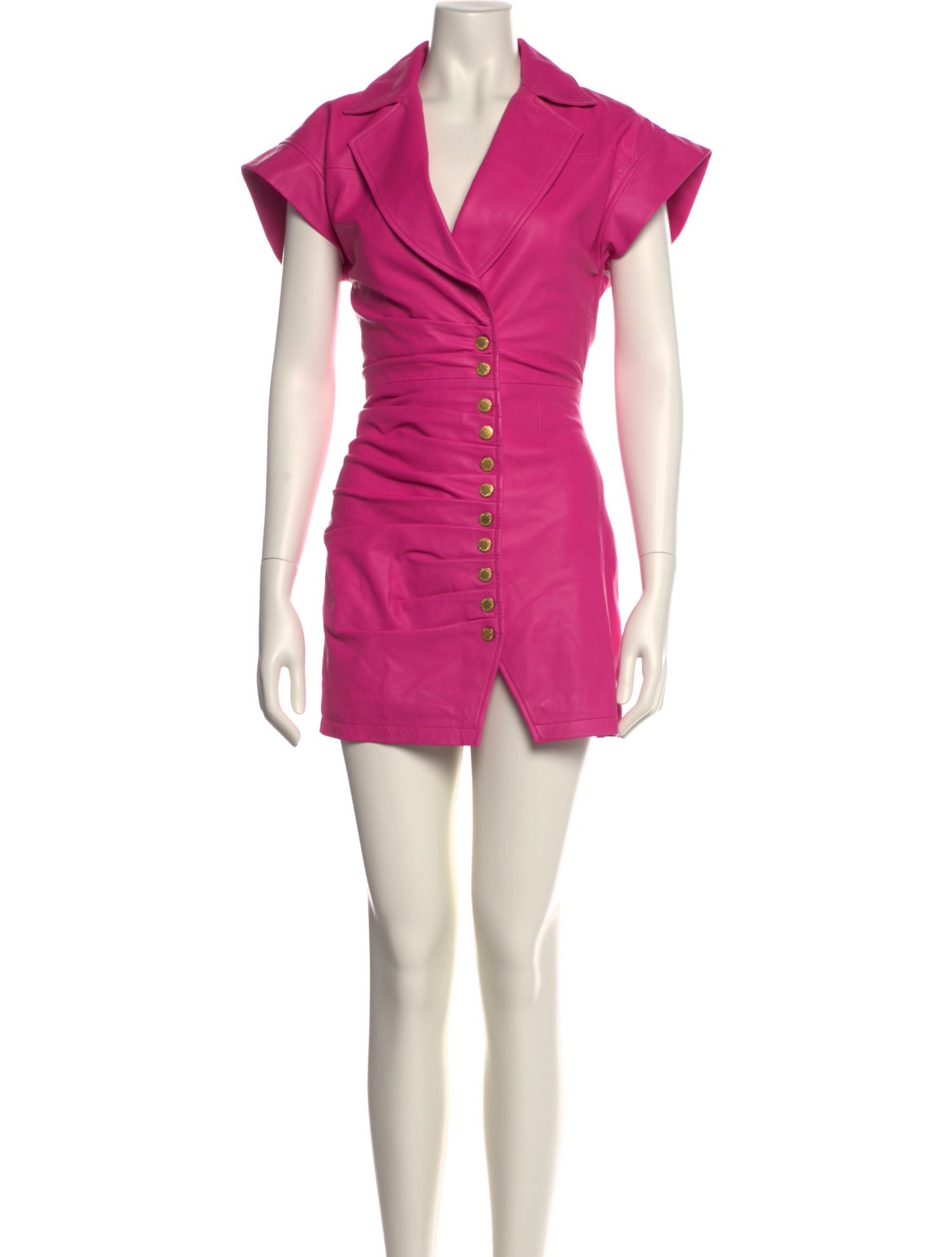 Retrofête Leather Mini Dress