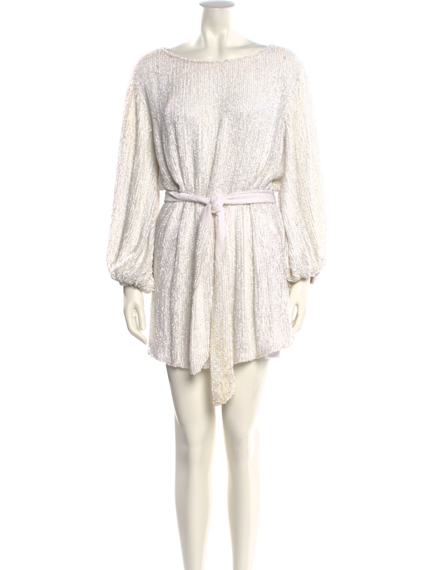 Retrofête Bateau Neckline Mini Dress