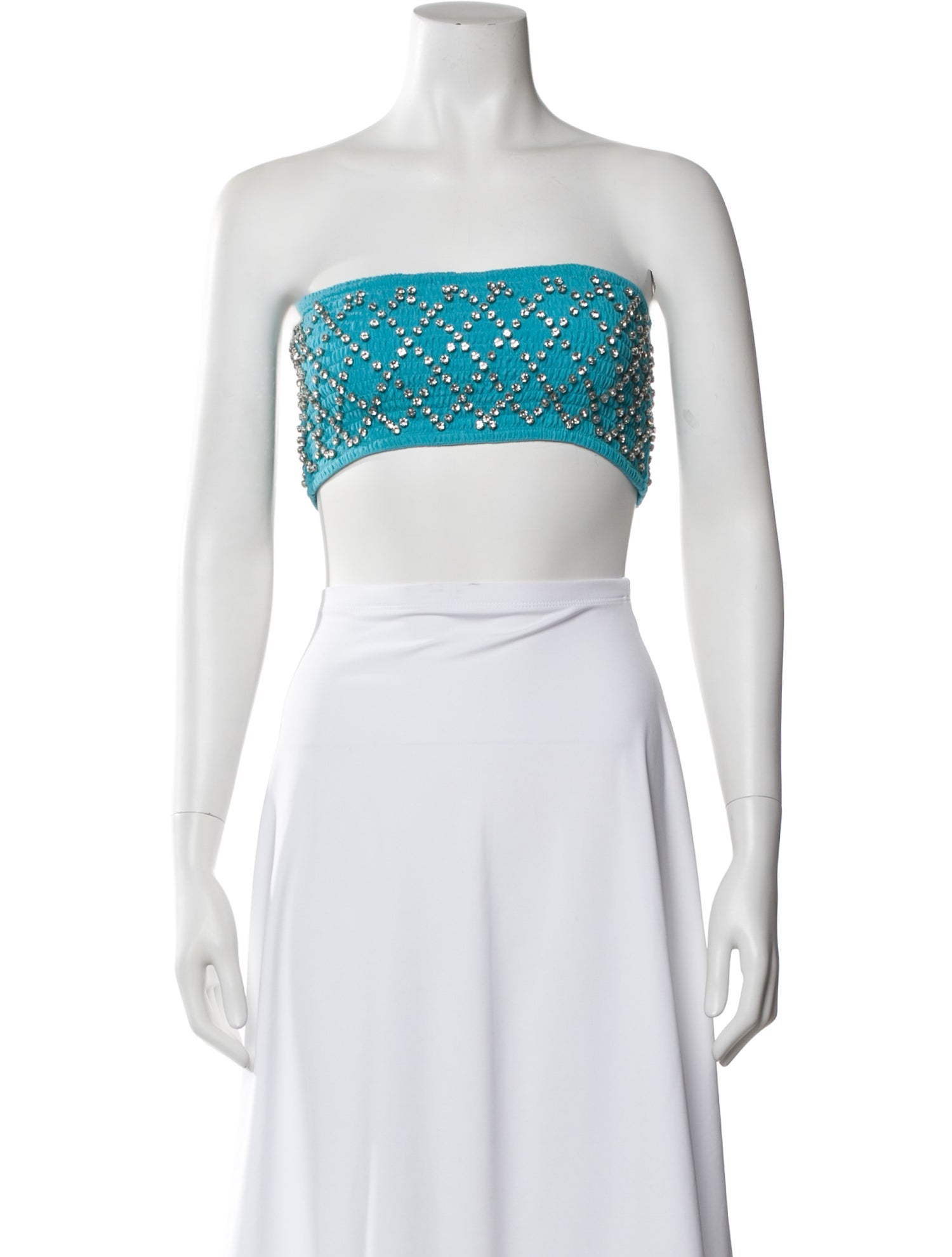 Retrofête Strapless Crop Top