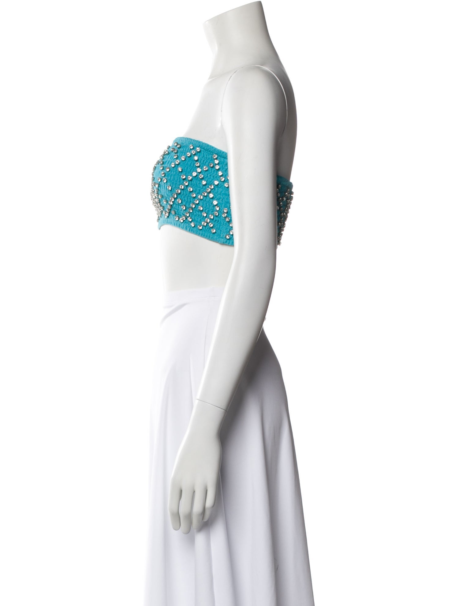 Retrofête Strapless Crop Top