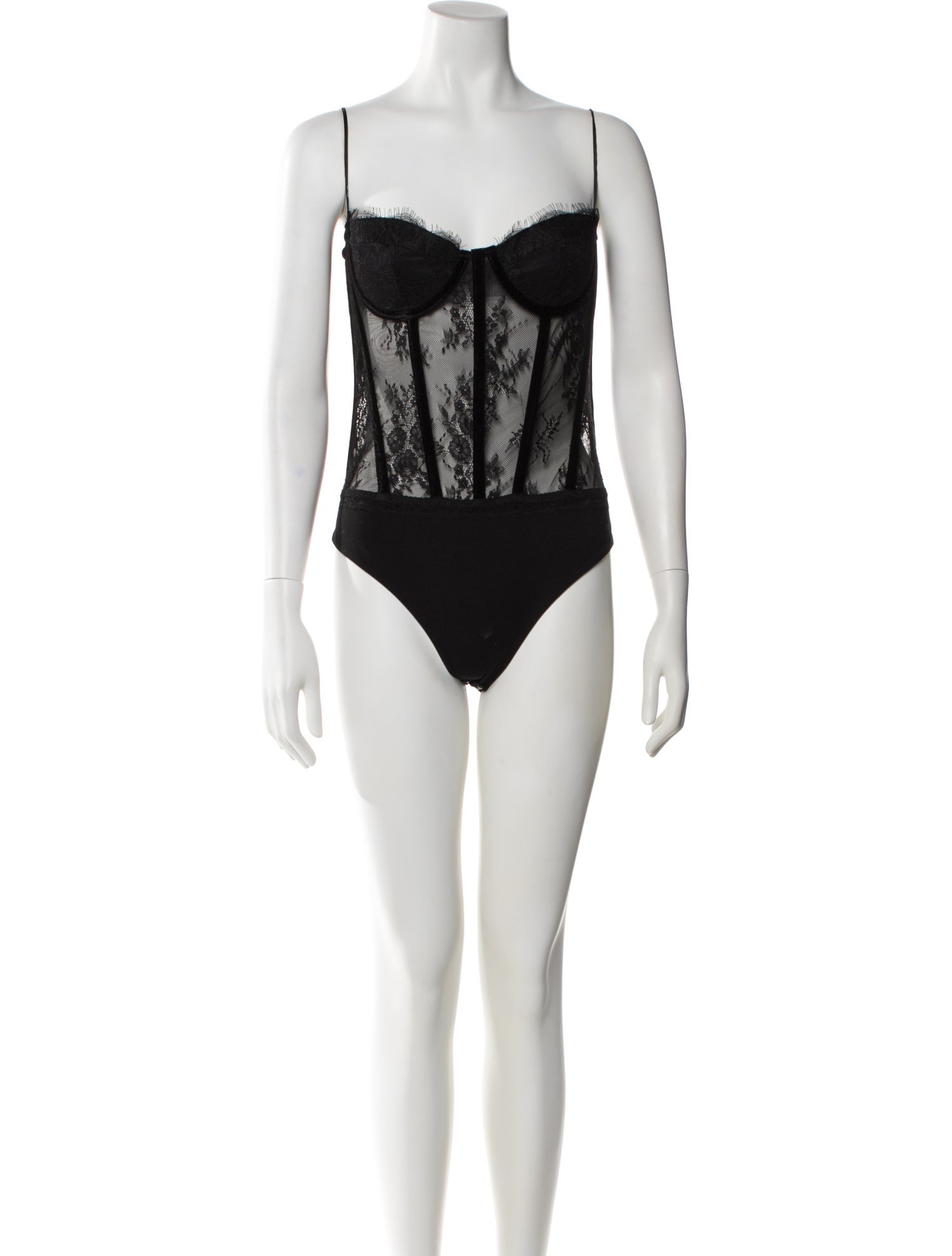 Retrofête Lace Pattern Strapless Bodysuit w/ Tags