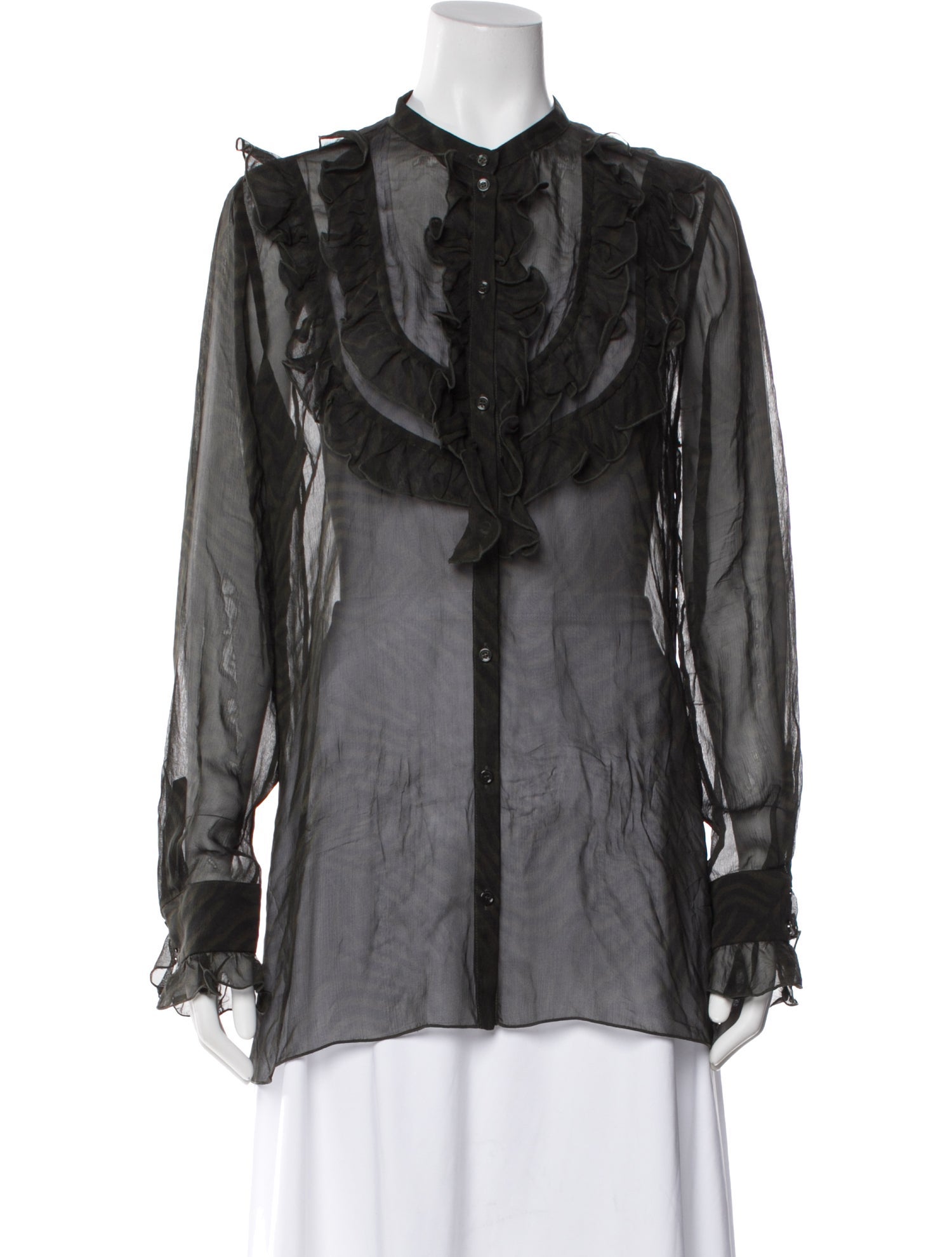 Retrofête Silk Long Sleeve Blouse