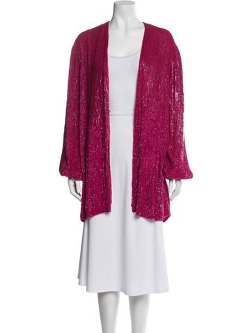 Pre-owned Retroféte Sequin Blazer In Red