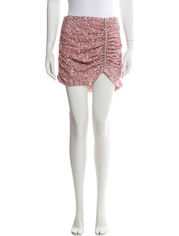 Pre-owned Retroféte Chain-link Accents Mini Skirt In Pink