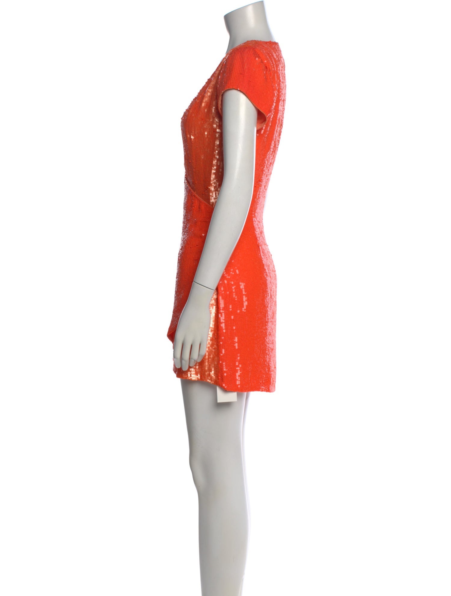 strapless open back dress Red Sequin Plunge V Backless Mermaid Maxi Dress with Slit Red / 00 / Sequins