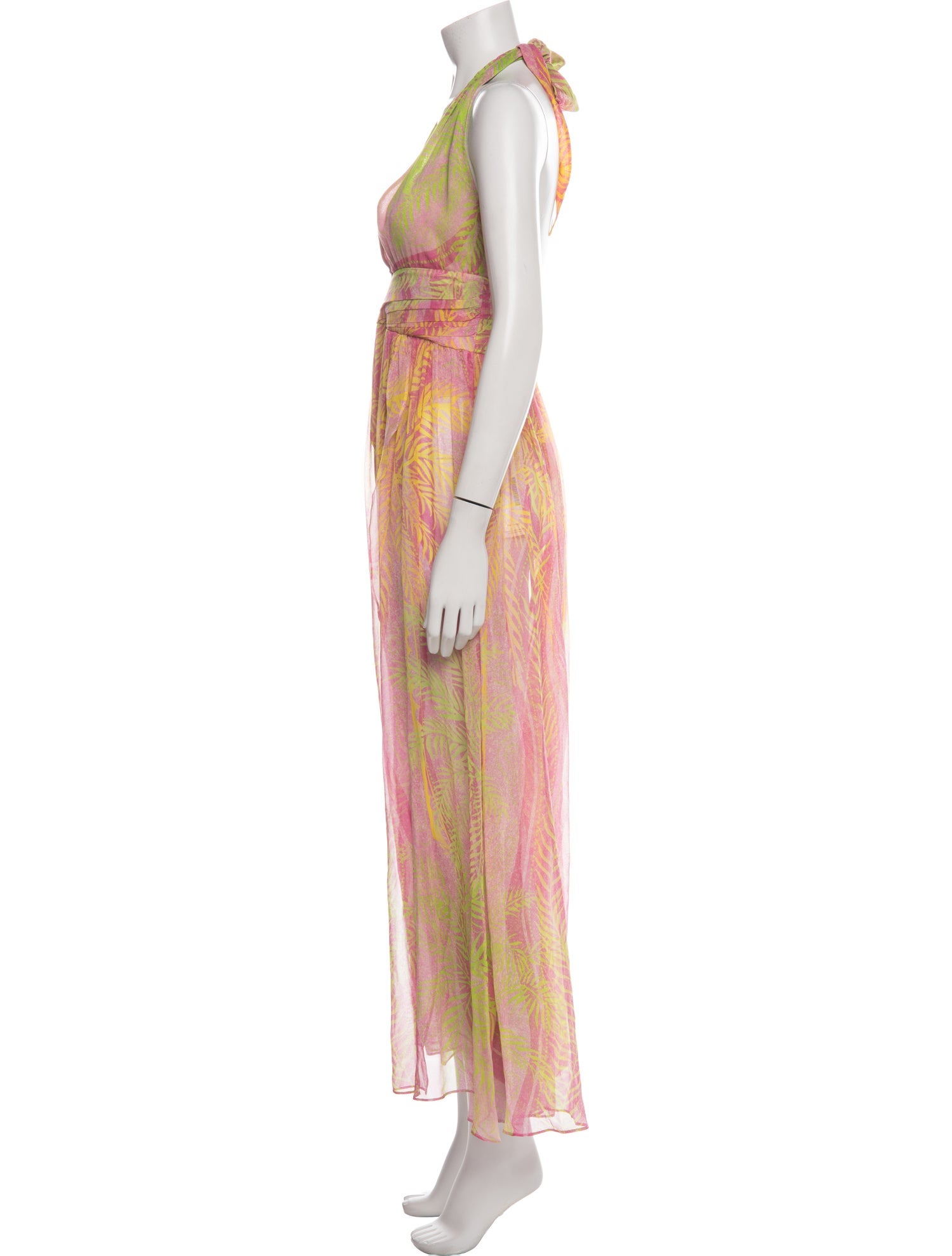 Retrofête Silk Long Dress