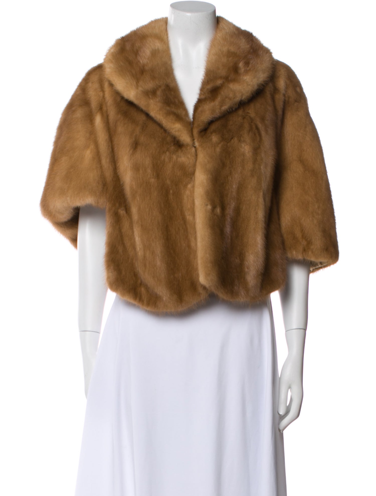 Rhomberg's Famous Furs Mink Vintage Shawl