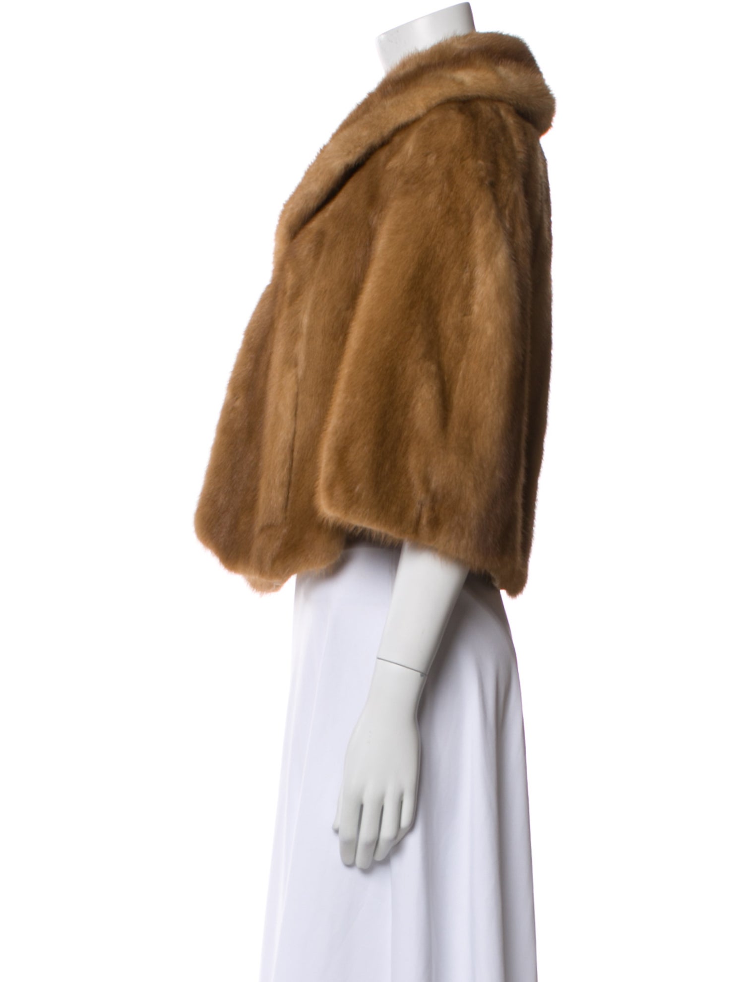 Rhomberg's Famous Furs Mink Vintage Shawl