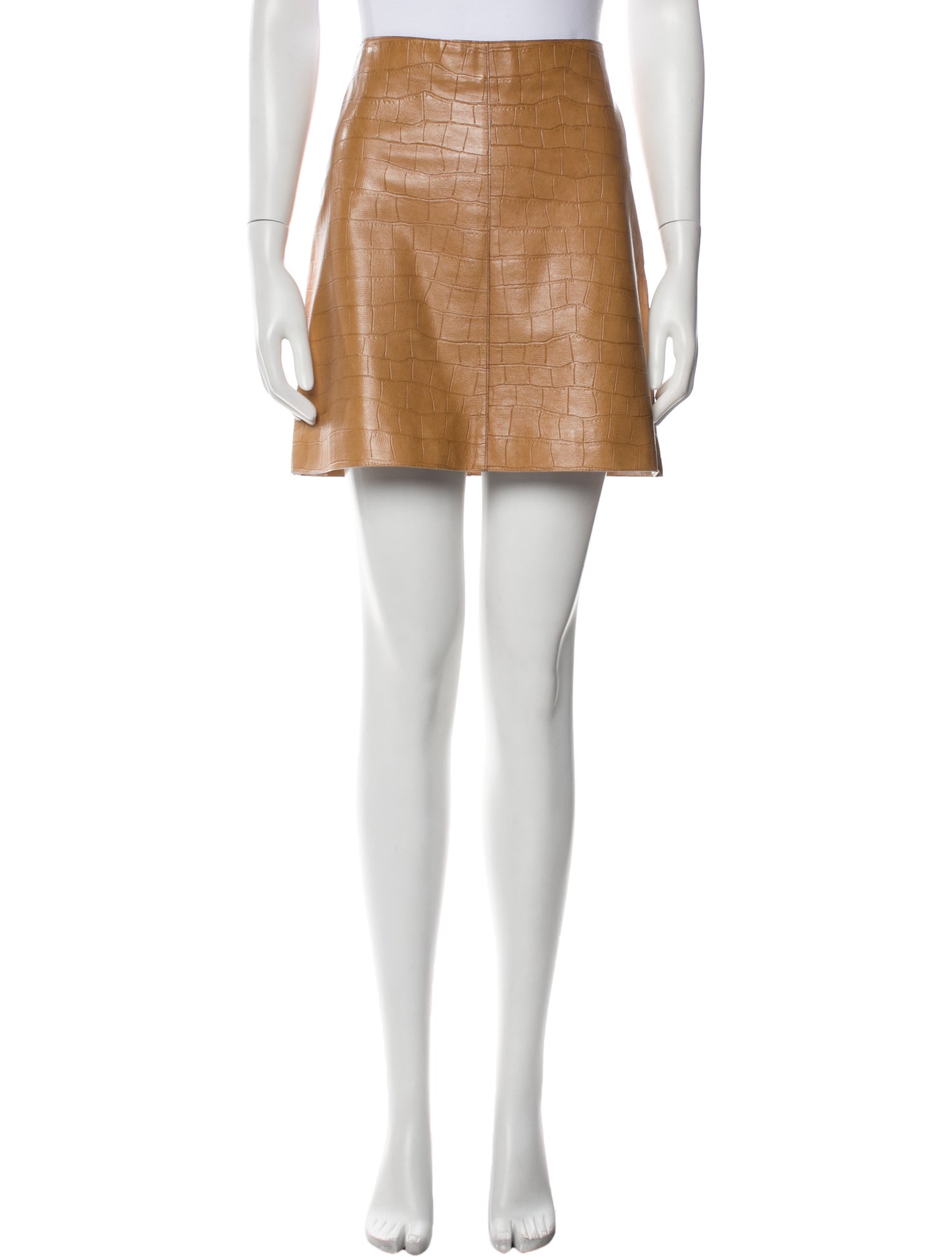 Ruffo Leather Mini Skirt
