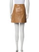 Ruffo Leather Mini Skirt