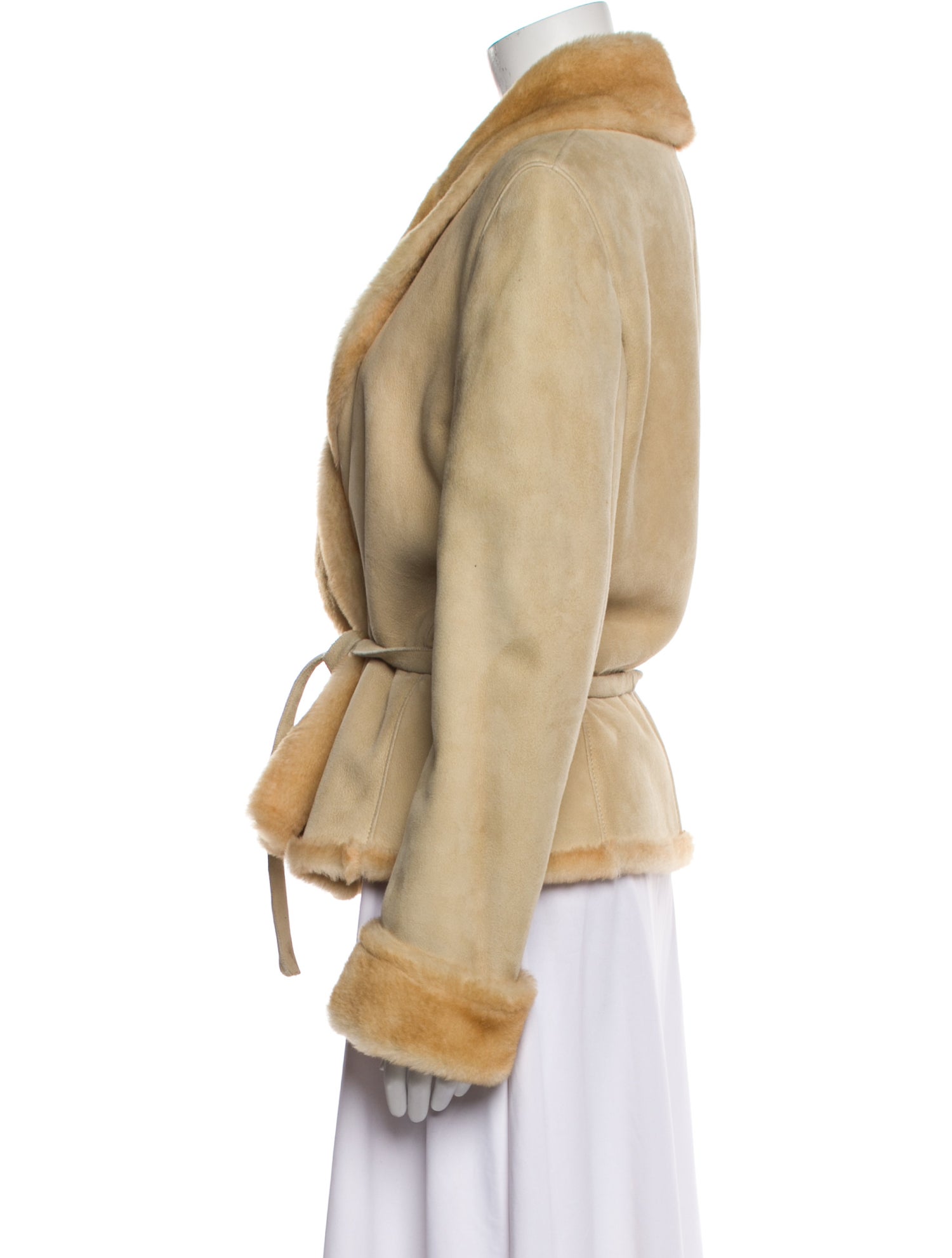 Ruffo Leather Faux Fur Coat