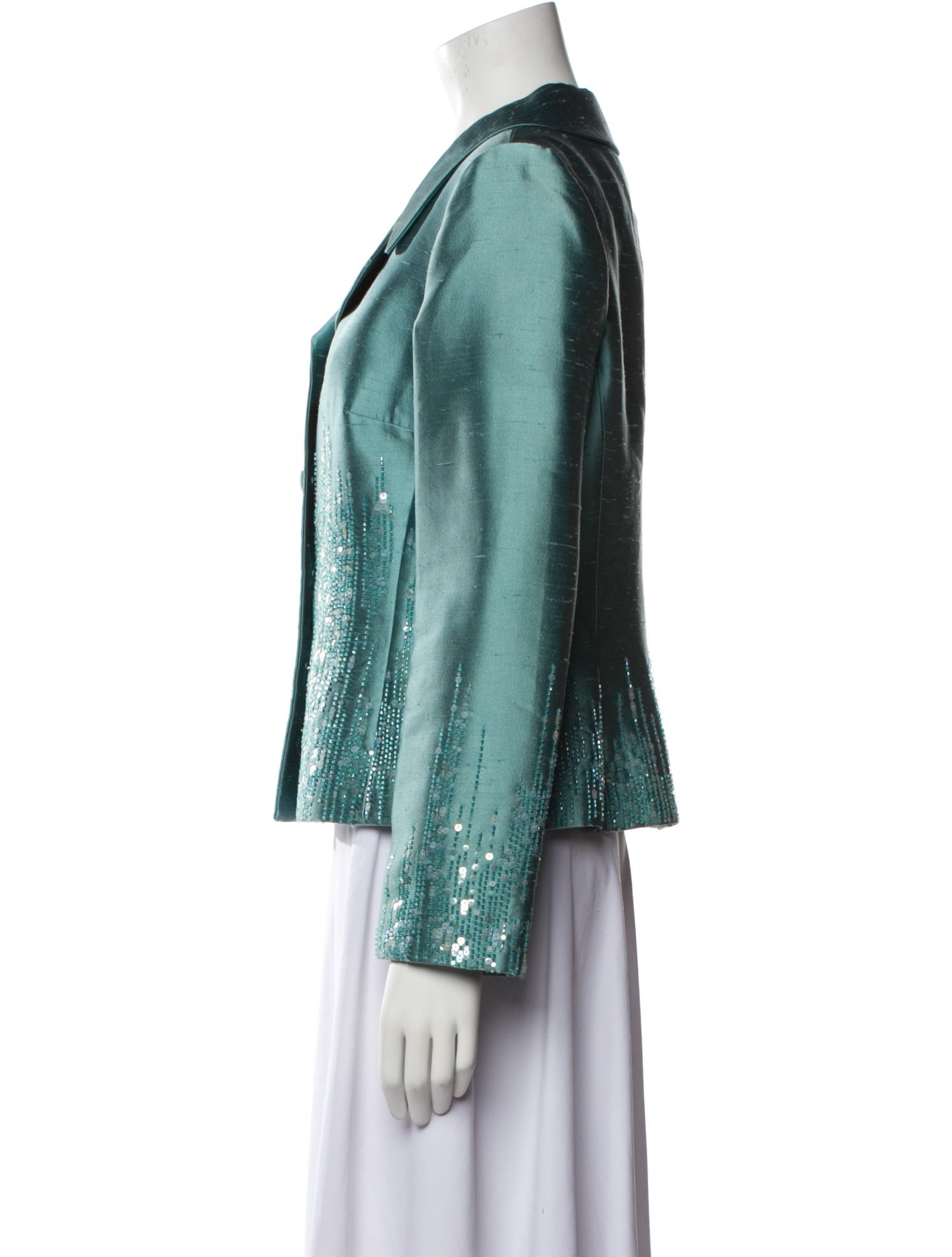 Rickie Freeman Silk Evening Jacket