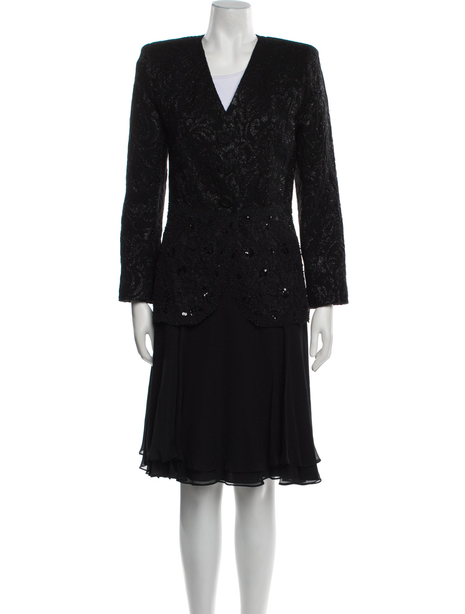 Rickie Freeman Wool Skirt Set