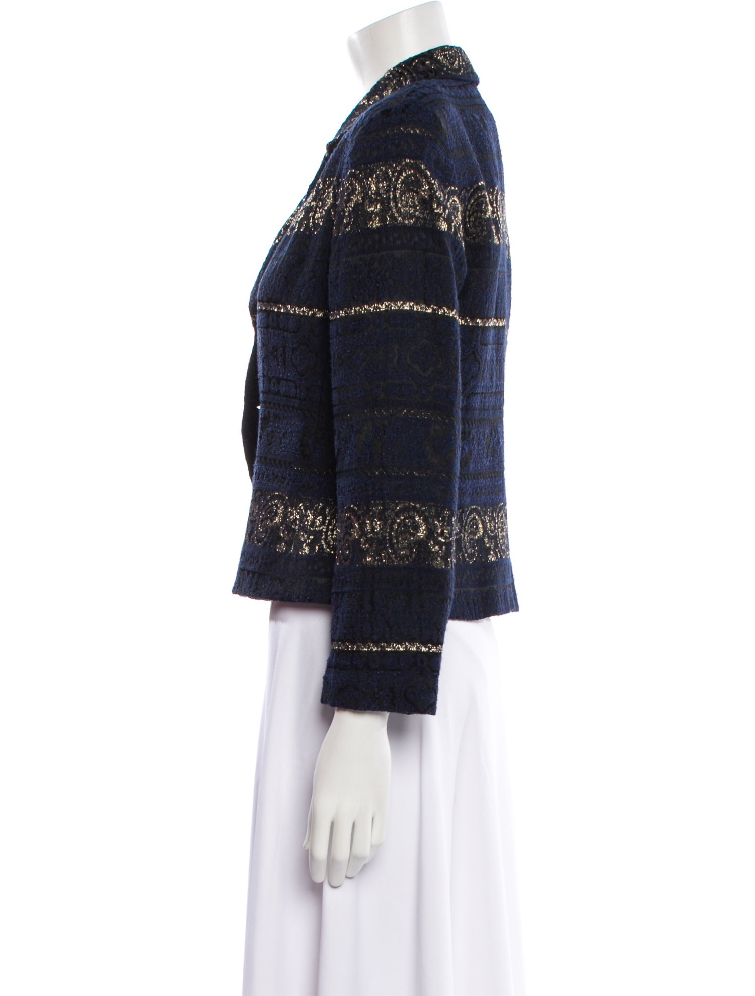 Rickie Freeman Printed Evening Jacket