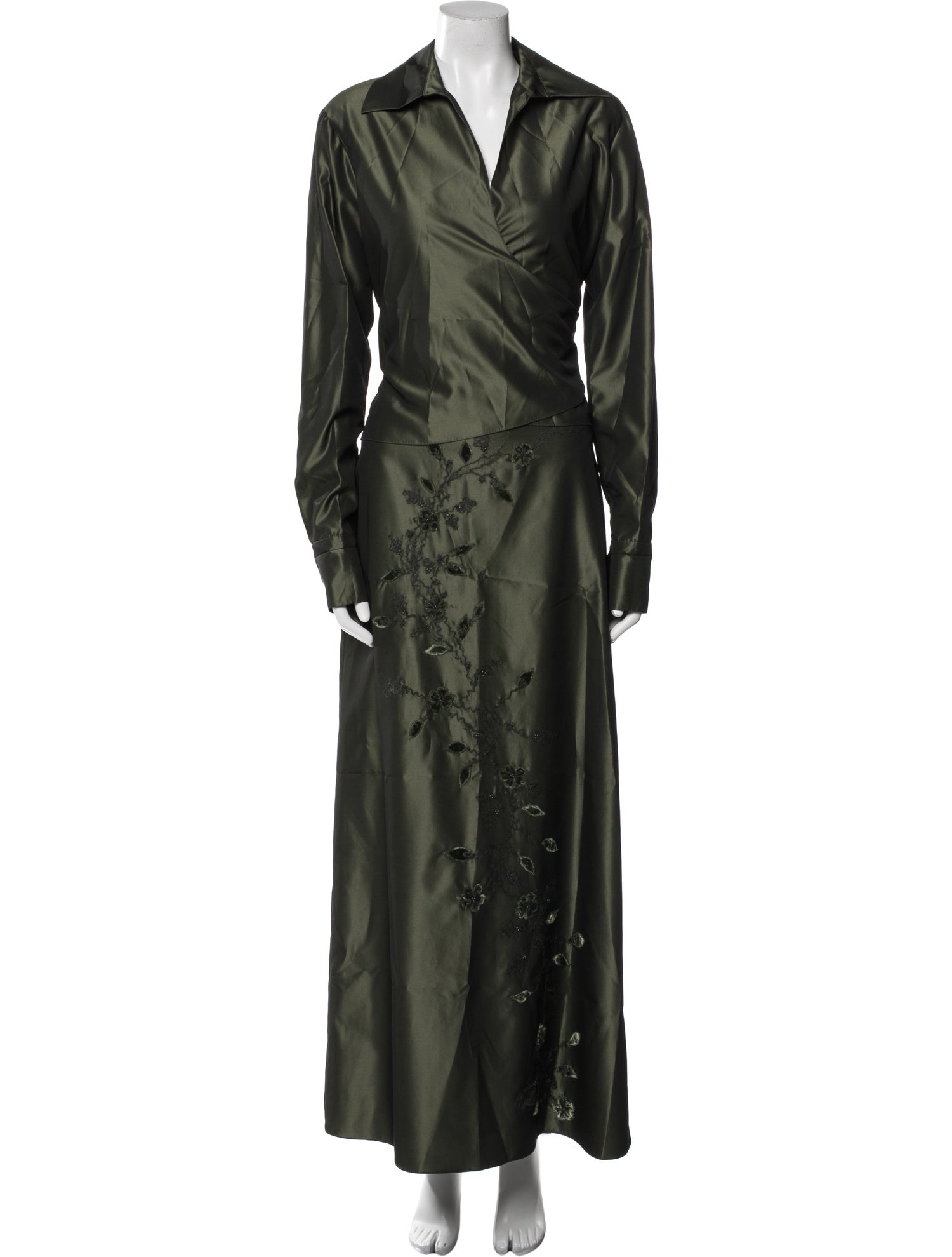 Rickie Freeman Silk Skirt Set