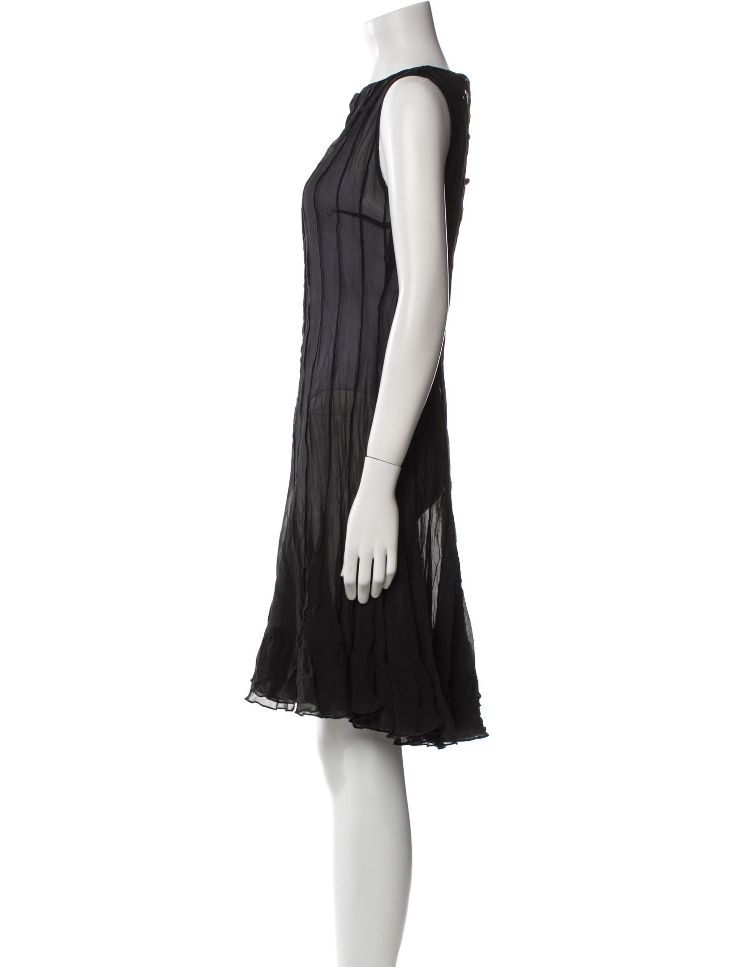 Rickie Freeman Bateau Neckline Knee-Length Dress