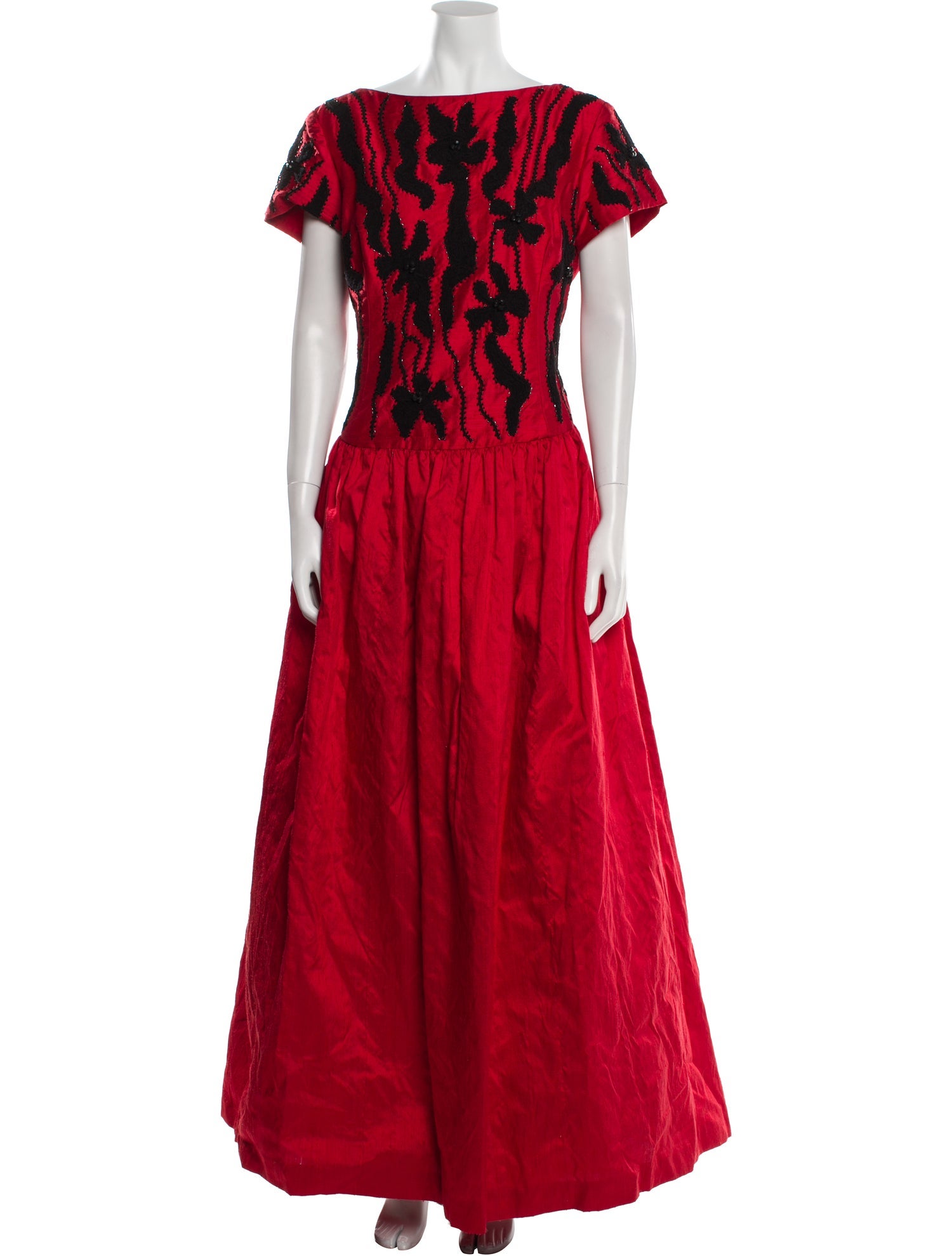 Rickie Freeman Silk Long Dress